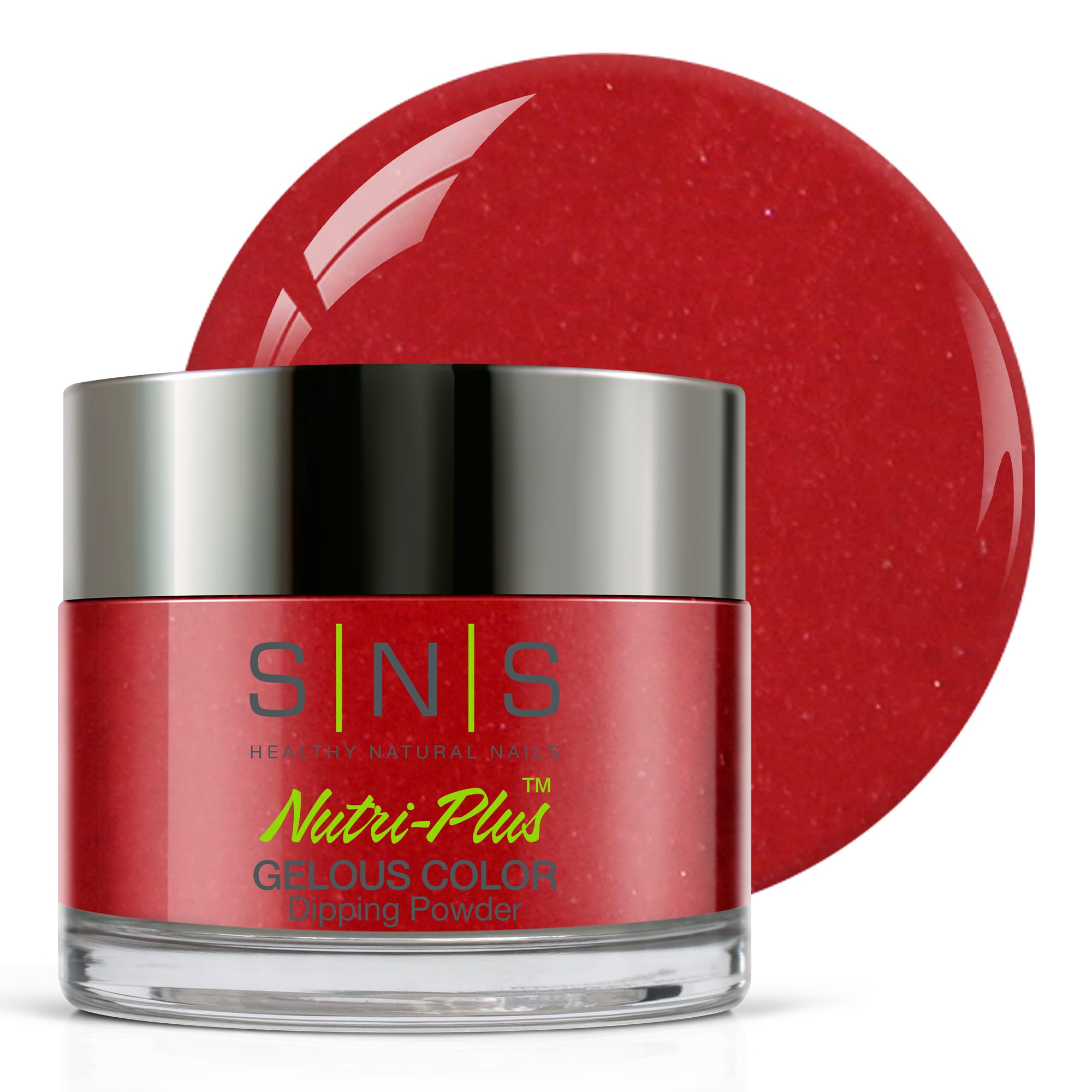 Long-Lasting SNS Nail Dip Powder - Gelous Color Dipping Powder in Redwood Marvel (Red) - 14-Day Wear, Low Odor & No UV Lamp Needed - 1oz for Professional Salon & At-Home Manicures