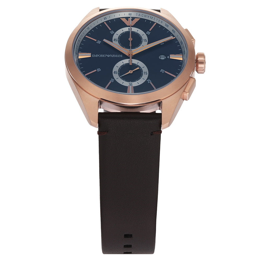 Emporio Armani AR11554 Claudio Men's Chronograph Watch - Stylish Luxury Timepiece for Business, Casual & Formal Occasions