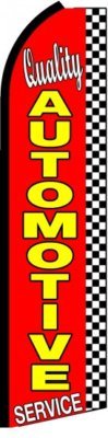 Automotive Service Feather Banner Flag Kit - Complete Set for Car Wash, Auto Repair & Detailing Business Advertising | Perfect for Grand Openings & Promotions
