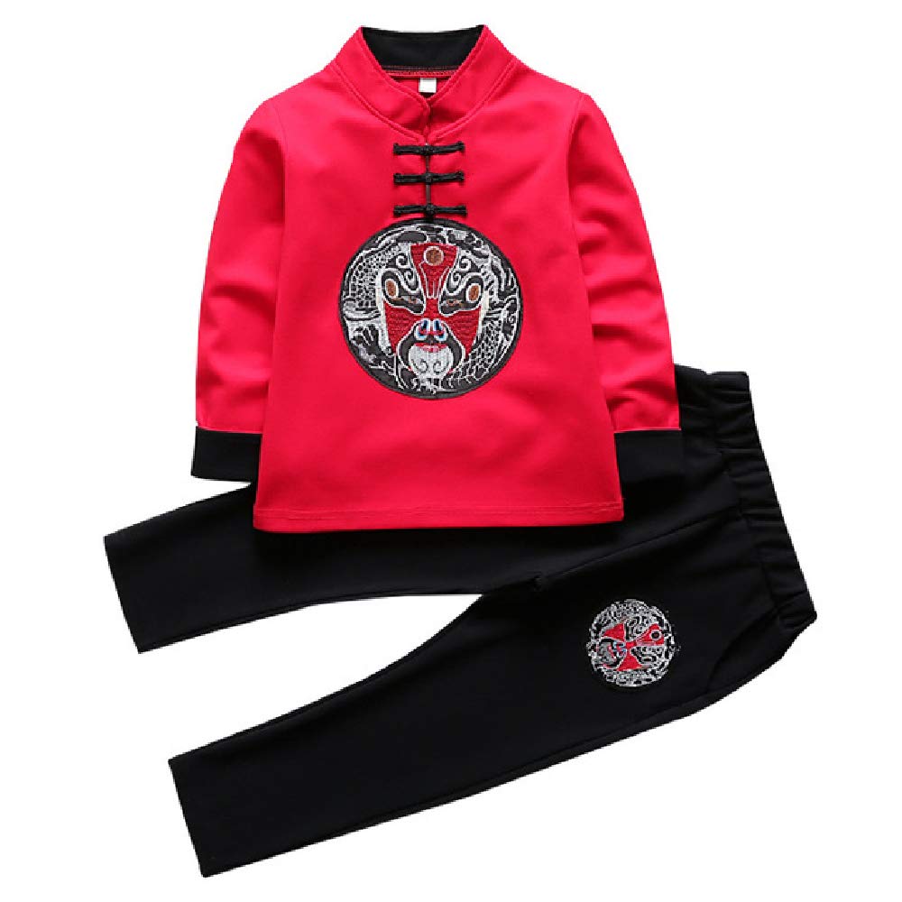 Traditional Chinese Tang Suit for Boys - Festive Hanfu Performance Costume - 2-Piece Spring & Autumn Outfit - Perfect for Cultural Events, Festivals & Special Occasions