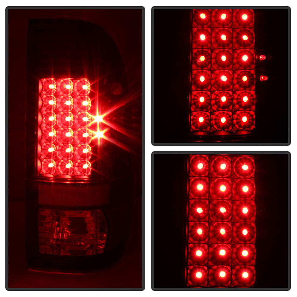 ACANII LED Tail Lights for 1997-2003 Ford F150 & 1999-2007 F250 F350 F450 Super Duty Trucks - Black Smoke Lens - Waterproof & Durable Replacement Lamps - Perfect for Off-Roading, Towing & Night Driving