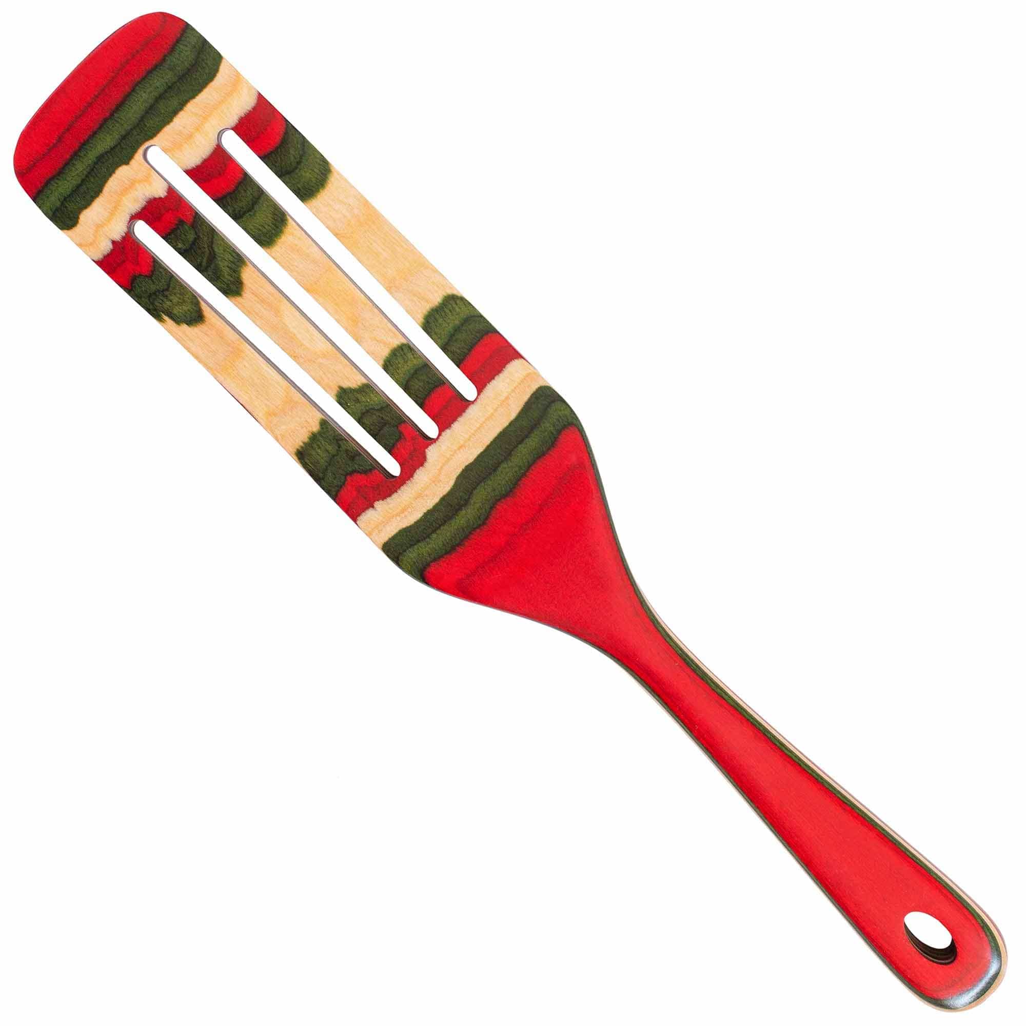 Baltique® North Pole Collection Spurtle - 13 Inch Wooden Stirring Tool for Baking, Cooking, and Hot Beverages - Perfect for Holiday Recipes, Hot Chocolate, and Coffee