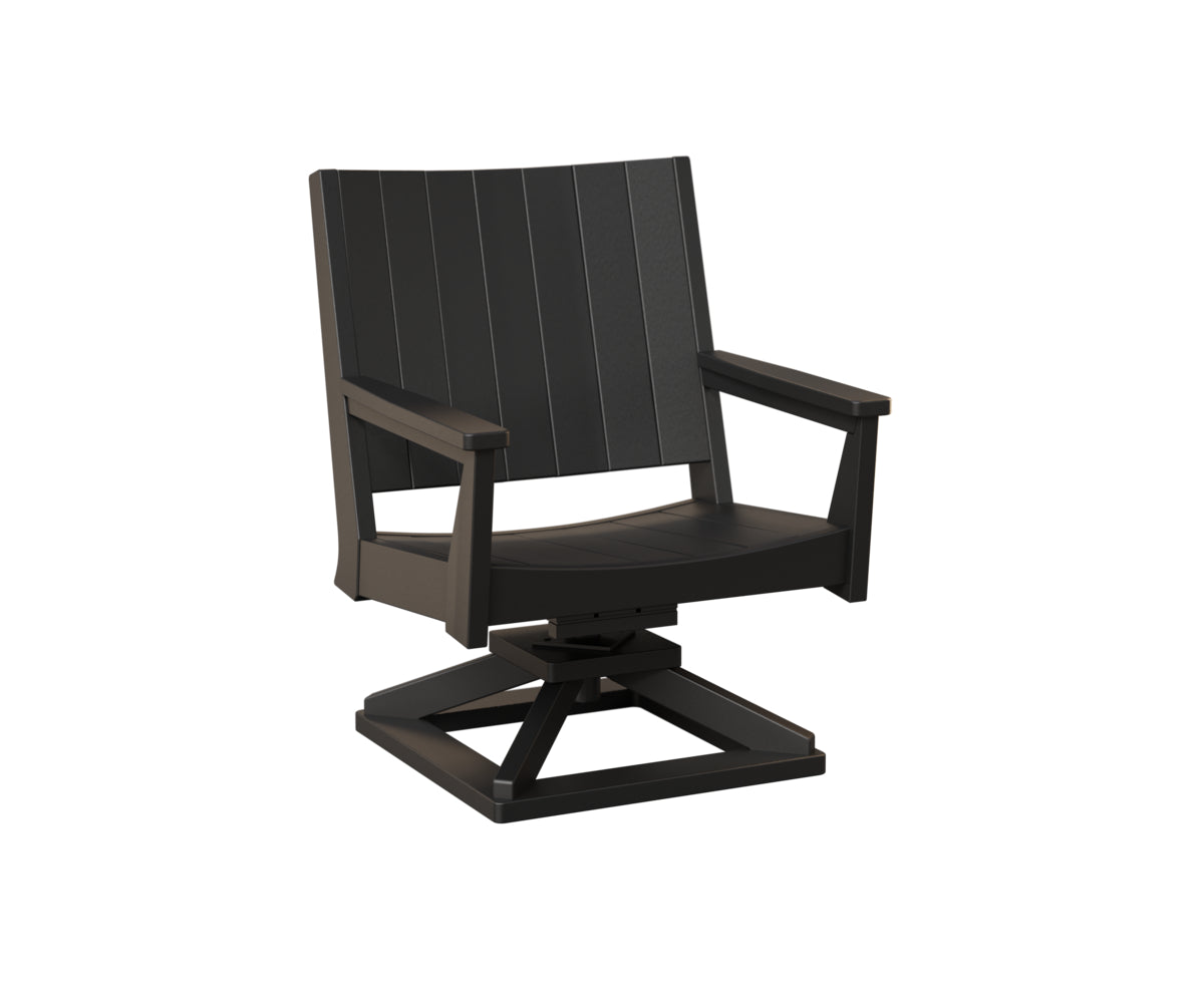 Berlin Gardens Mayhew Chat Swivel Rocker - Outdoor Patio Conversation Chair with Comfortable Cushions for Porch, Deck, or Garden Relaxation