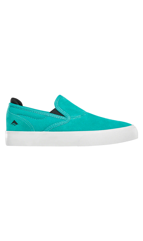 Emerica Wino G6 Youth Slip-On Skate Shoes - Lightweight & Durable Aqua Color - Perfect for Skateboarding, Casual Wear & Street Style