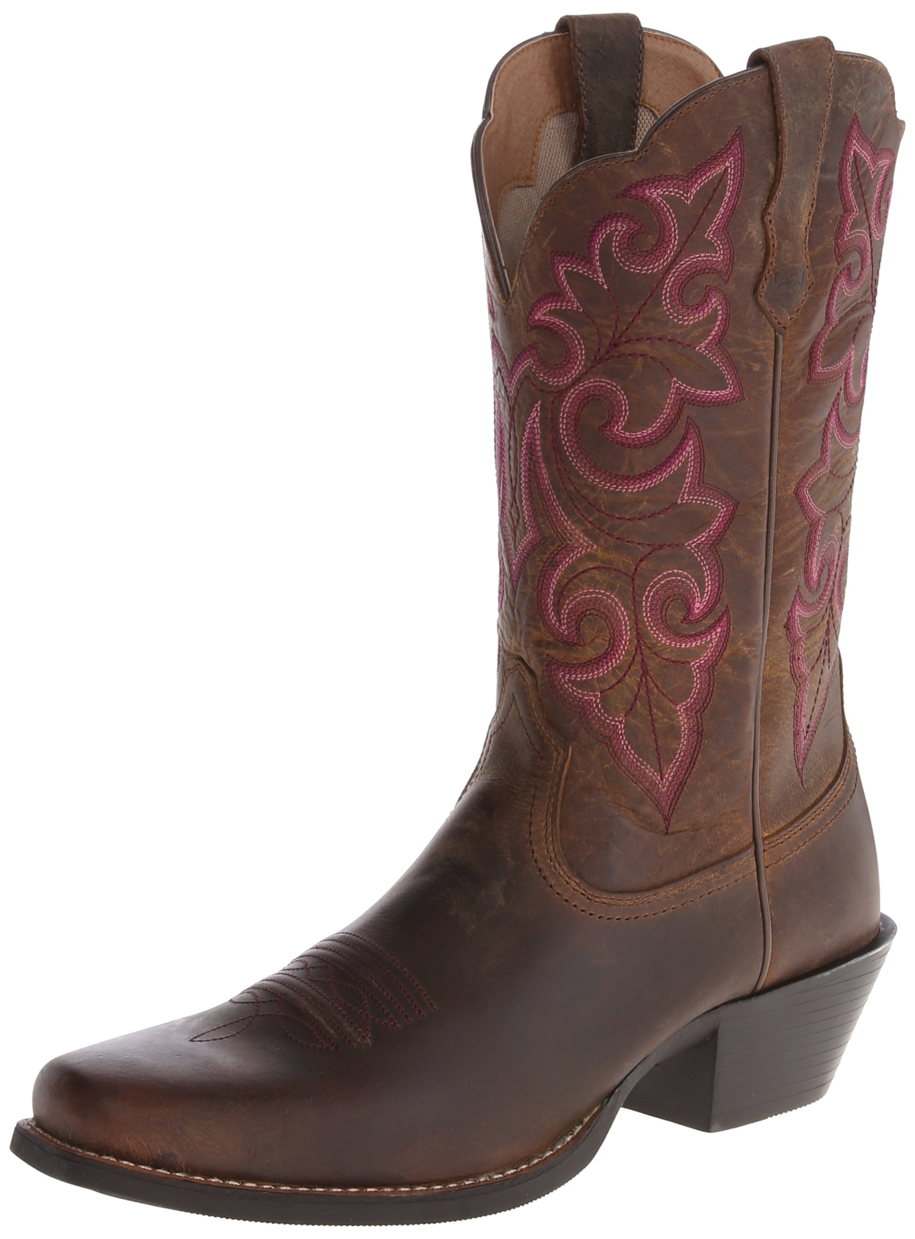 Ariat Women's Round Up Square Toe Western Cowboy Boots - Comfortable & Stylish for Riding, Country Events & Everyday Wear