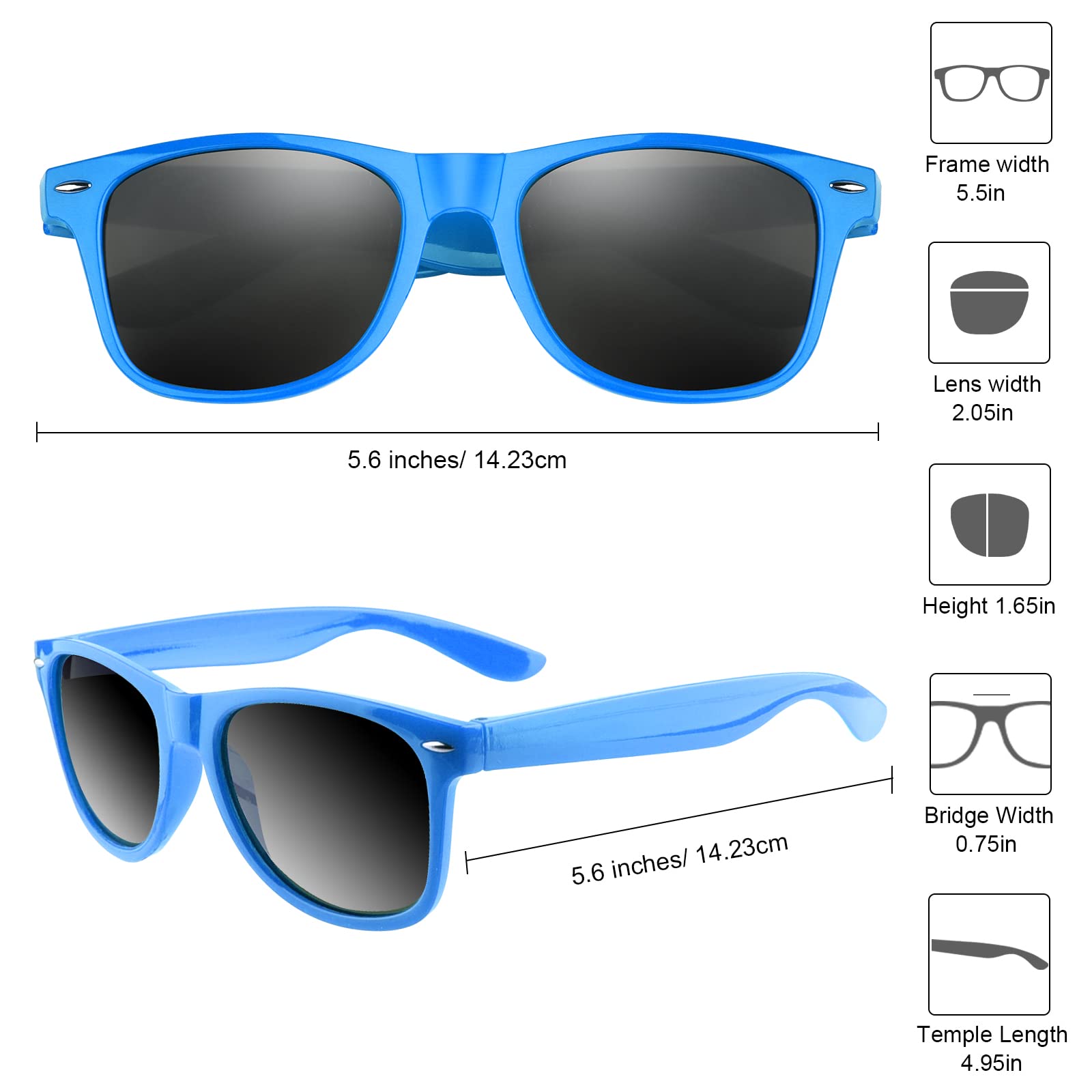 FEPITO Kids Party Sunglasses Bulk Pack - Fun Birthday Party Favors & Supplies for Boys and Girls - Perfect for Birthday Parties, Pool Parties, and Summer Events
