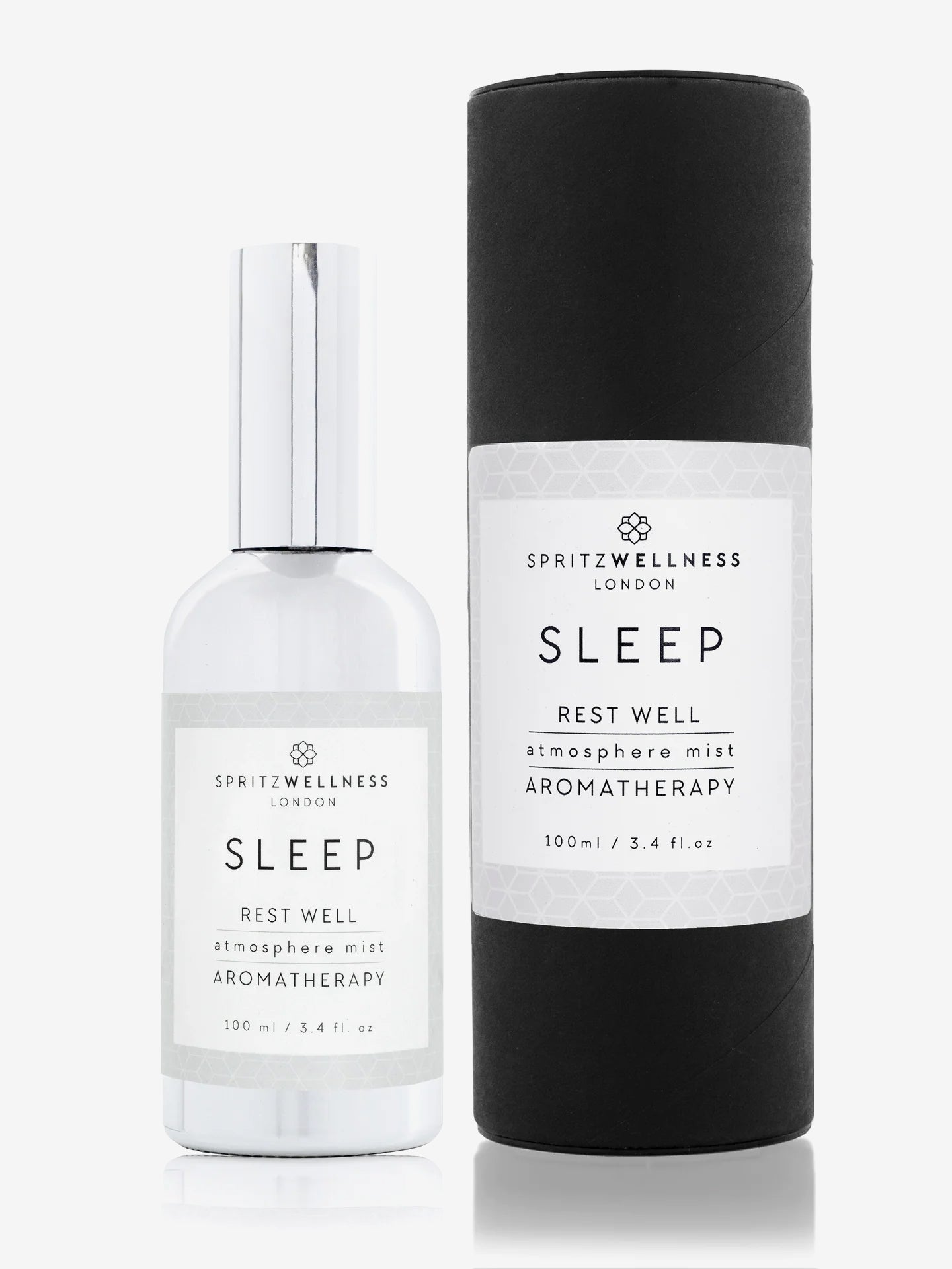 Spritz Wellness Atmosphere Mist 100ml - Aromatherapy Essential Oil Diffuser for Relaxation, Sleep & Stress Relief - Perfect for Bedroom, Office & Travel Use