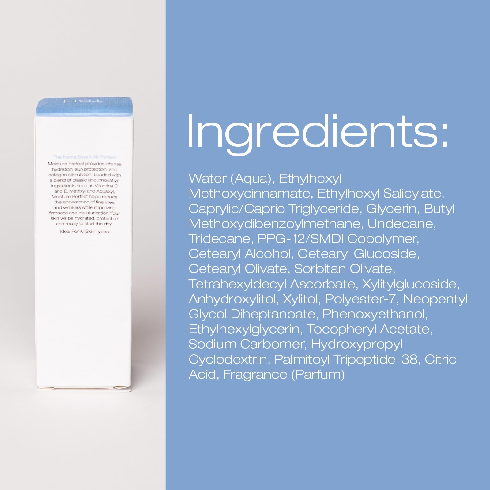 Moisture Perfect Daily Hydrator - Anti-Aging Face Cream for Women with Vitamin C, E & Collagen | Hydrating Moisturizer to Minimize Wrinkles & Fine Lines | Paraben-Free Skincare (1.7 Oz) | Perfect for Daily Use, Night Routine & Travel Skincare