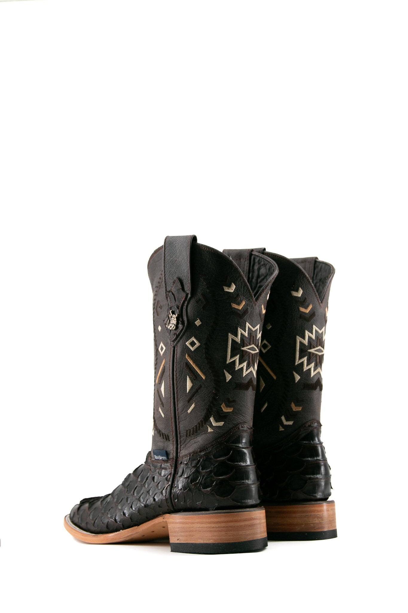 Shelby Python Square Toe Cowboy Boots for Men - Genuine Exotic Leather Western Boots with Comfortable Fit - Perfect for Country Dancing, Rodeos & Western Fashion