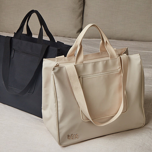 Premium Black East To West Tote Bag - Stylish & Spacious Handbag for Work, Travel & Everyday Use | Durable Women's Shoulder Bag for Office, Commute & Shopping
