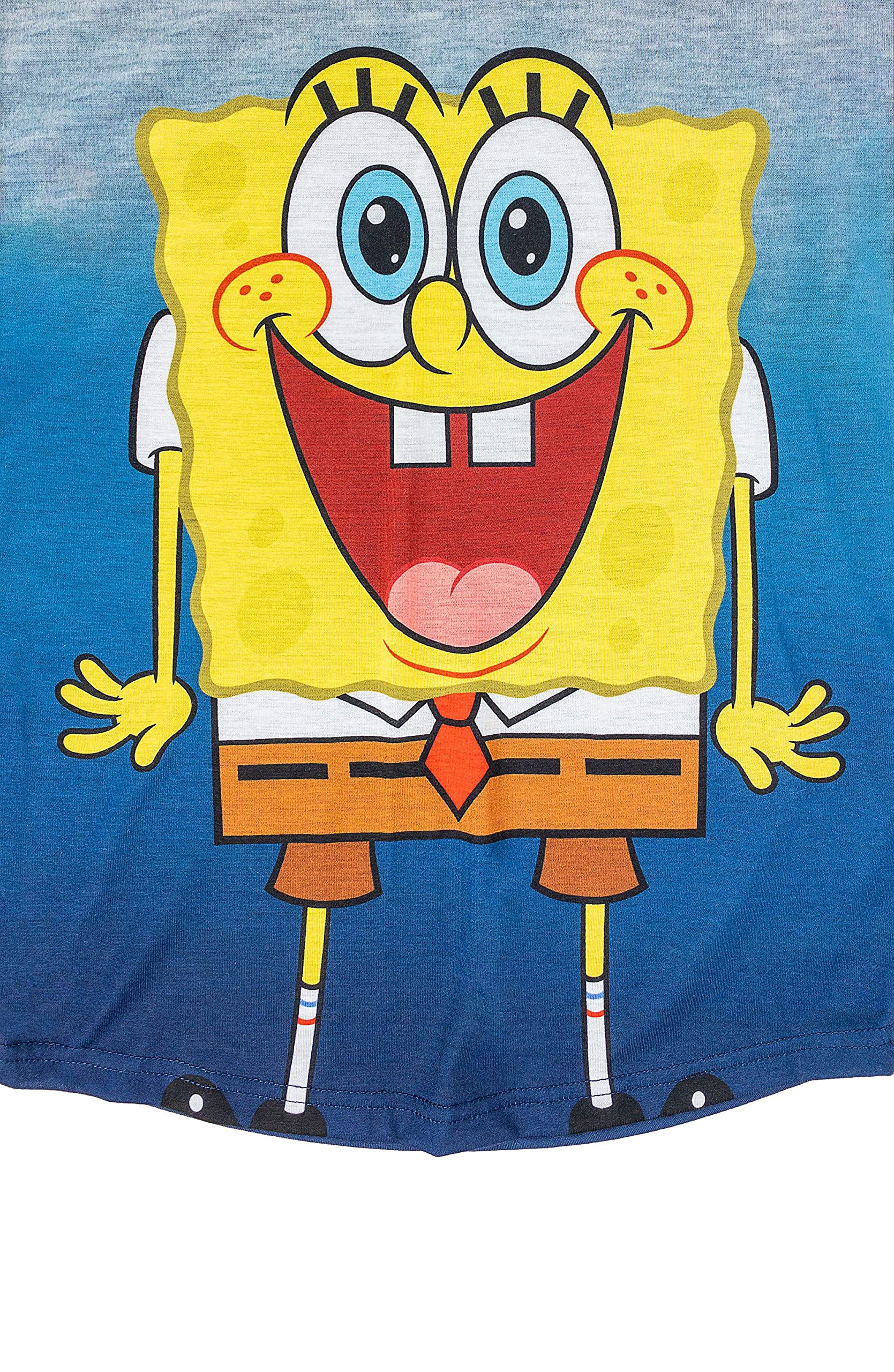 Spongebob Squarepants Kids Pajama Set for Boys - Soft Blue Sleepwear 6-7 Years | Cartoon Character Pajamas for Bedtime & Sleepovers