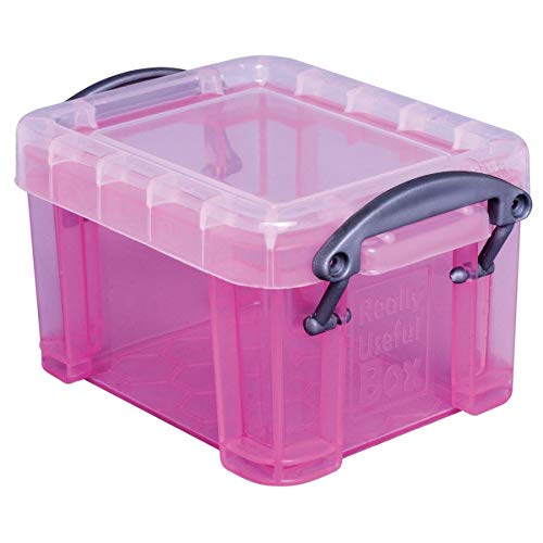 REALLY USEFUL BOX 0.14L (5oz) - Small Plastic Storage Container for Office, Craft, and Home Organization | Perfect for Stationery, Jewelry & Small Items