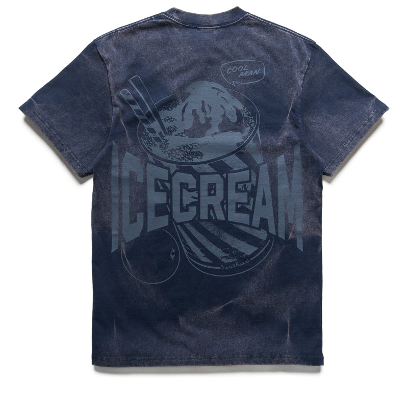 Trendy Ice Cream Wrestle Knit Tee with Navy Blazer - Perfect for Casual Outings and Streetwear Fashion