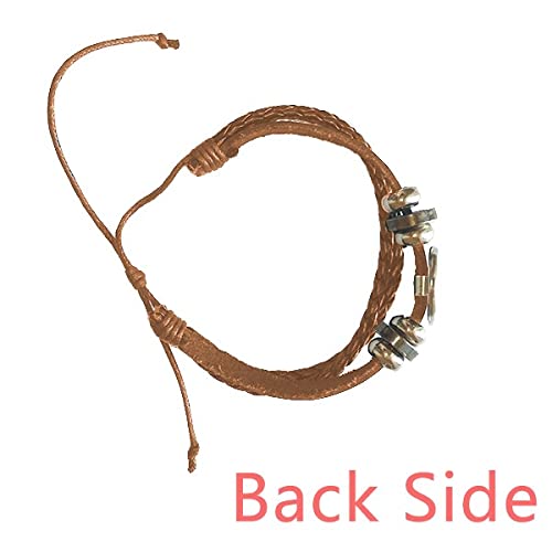 Authentic Mexican Leather Dance Bracelet - Handcrafted Totem Wristband Jewelry for Festivals & Cultural Events | Perfect for Dancers, Performers & Boho Fashion Lovers