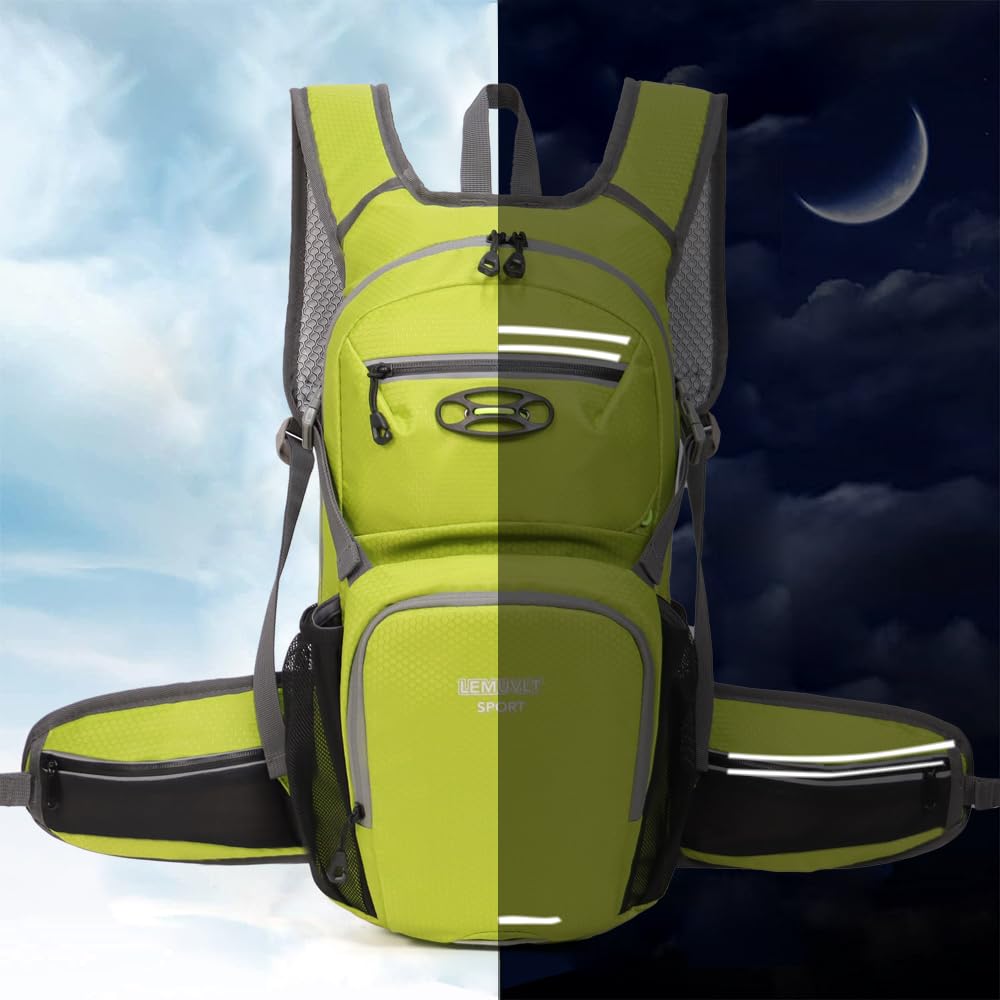 Waterproof 15L Lightweight Hiking Backpack - Durable Daypack for Biking, Skiing, Snowboarding, Running & Cycling | Perfect for Outdoor Adventures, Commuting & Travel