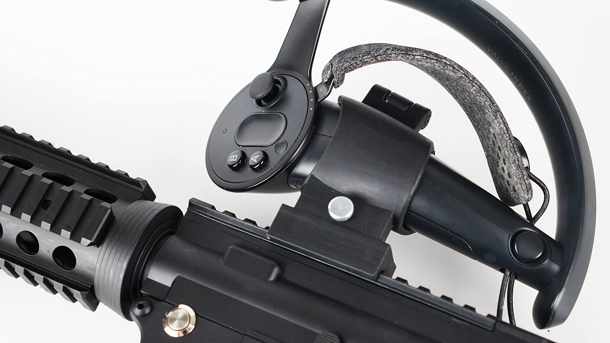 Aokicase VR Controller Accessories for Meta Quest 1 - FPS Game Gun Pistol Grip with Enhanced Shooting Experience (Black, M4 Style) | Perfect for Virtual Reality Shooting Games & Immersive Gaming Sessions
