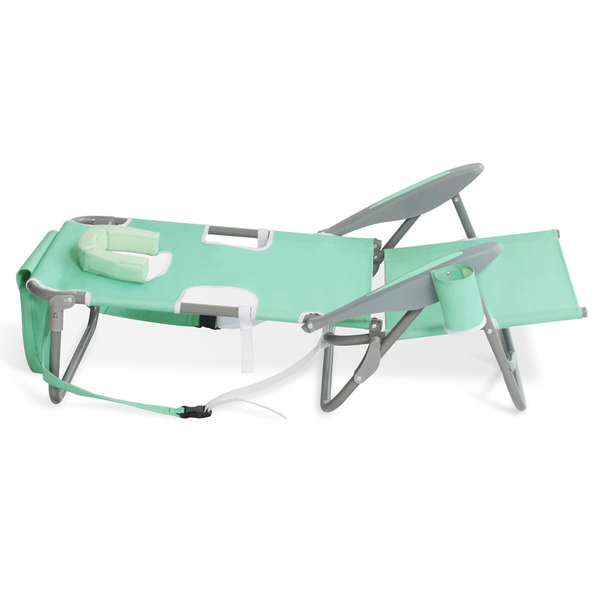 Lightweight Portable Folding Camping Chair with Backpack Straps & Cup Holder - 5-Position Reclining for Outdoor Relaxing, Picnics, Beach & Travel (4-Pack, Teal) - Perfect for Camping, Backyard, Concerts & Tailgating