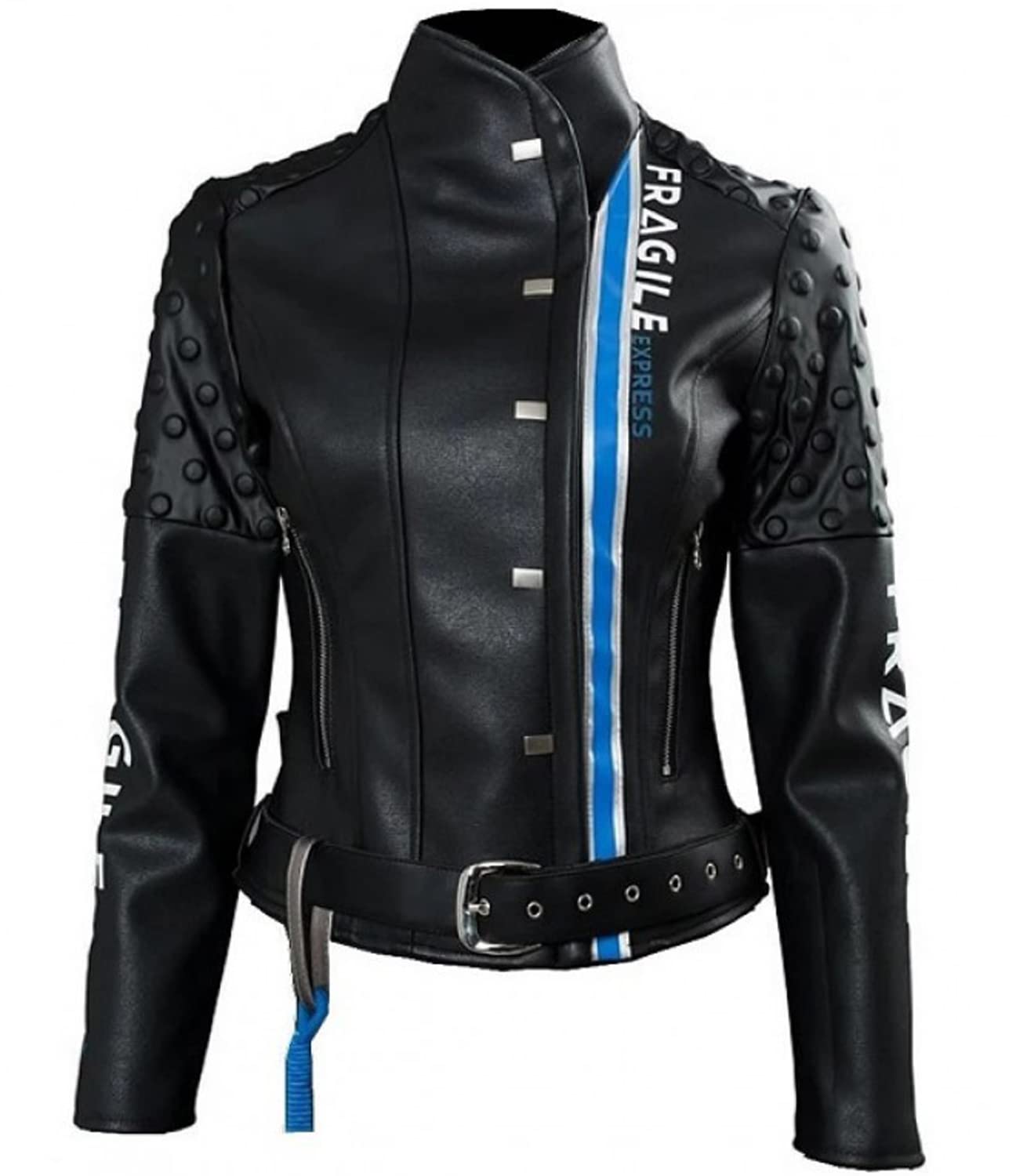 Women's Black Leather Gaming Jacket - Stylish & Comfortable for Casual Wear, Cosplay & Everyday Fashion