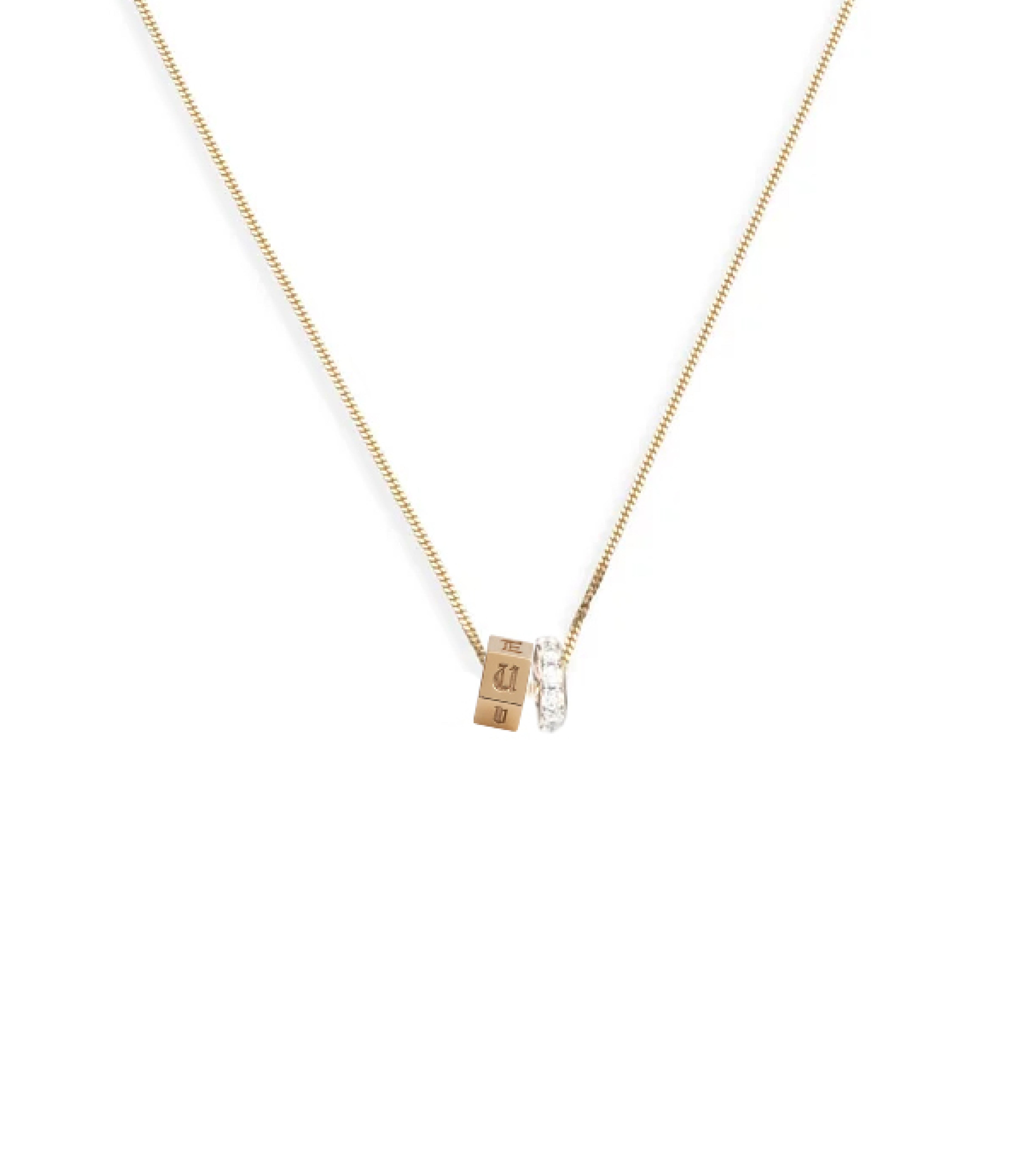Engravable Pave Heartbeat Diamond Cut Curb Chain Necklace - Perfect for Anniversaries, Valentine's Day & Romantic Gifts