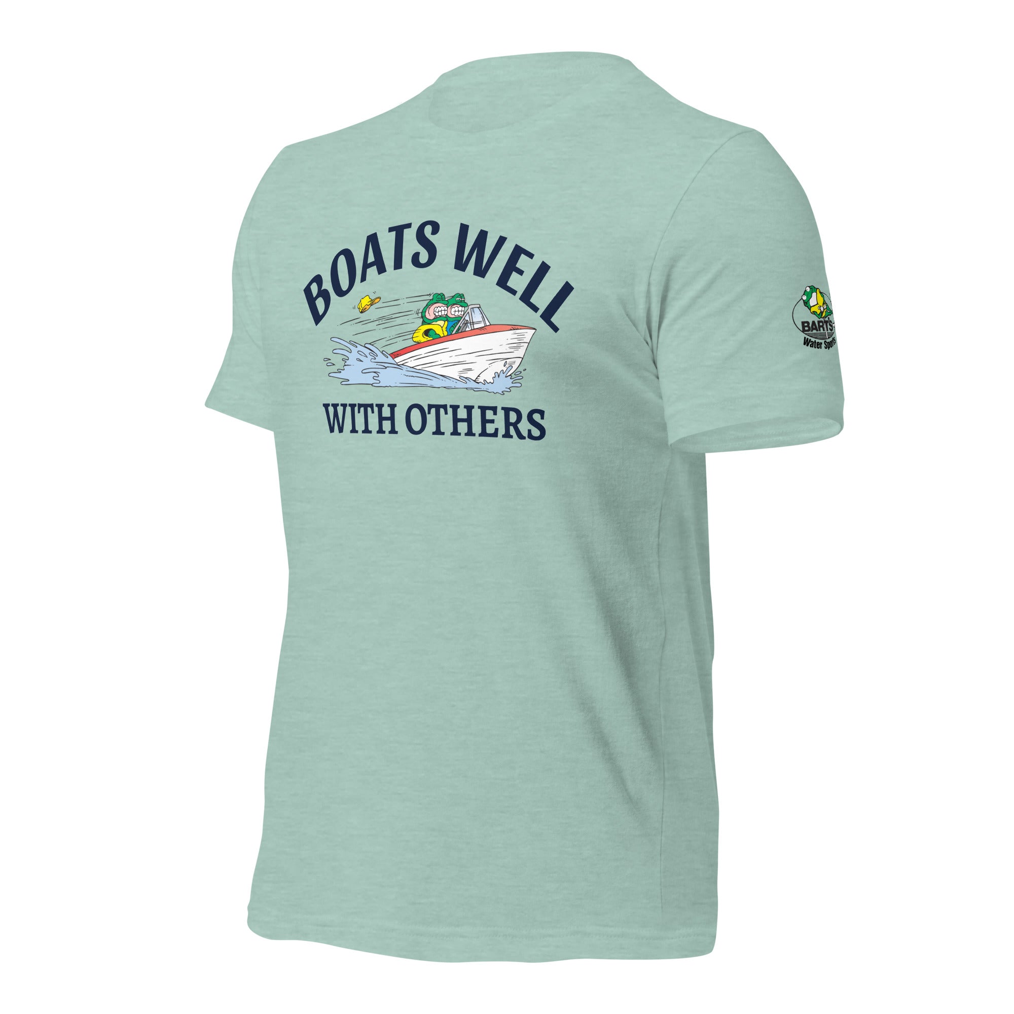Boats Well with Others Unisex T-Shirt | Bart's Water Sports | Perfect for Boating, Sailing & Water Sports Enthusiasts
