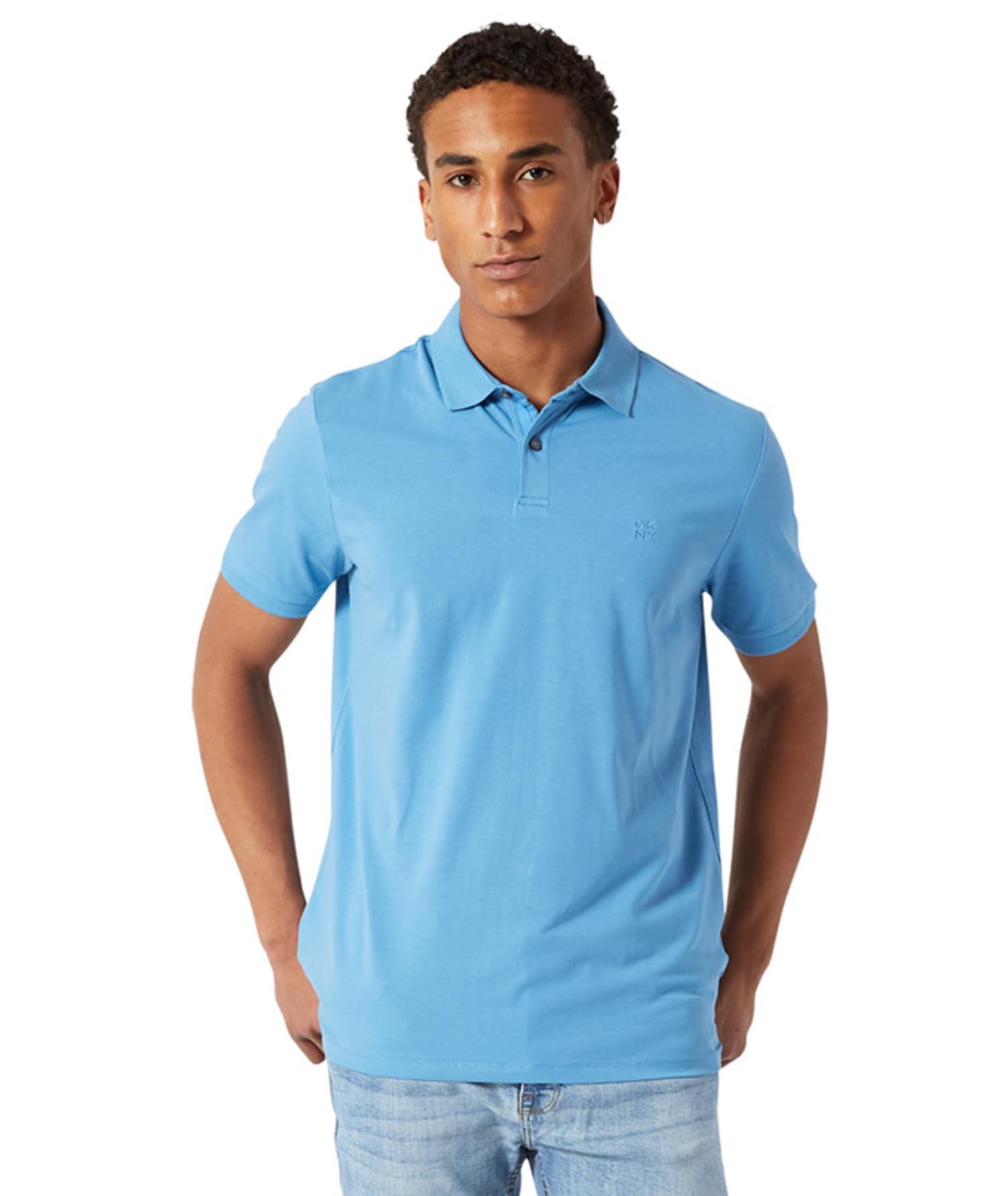 DKNY Men's Polo Shirts - Soft Stretch Casual Cotton Short Sleeve Modern Fit Polo Shirts for Men | Perfect for Golf, Office Wear & Summer Outfits