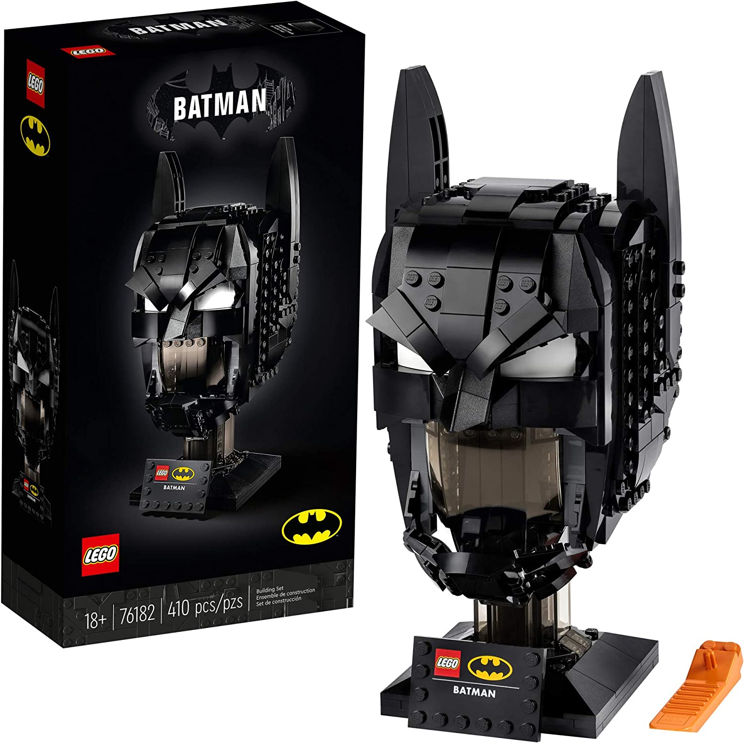 LEGO DC Batman: Batman Cowl Building Set 76182 - Collectible Superhero Display for Home & Office Decor