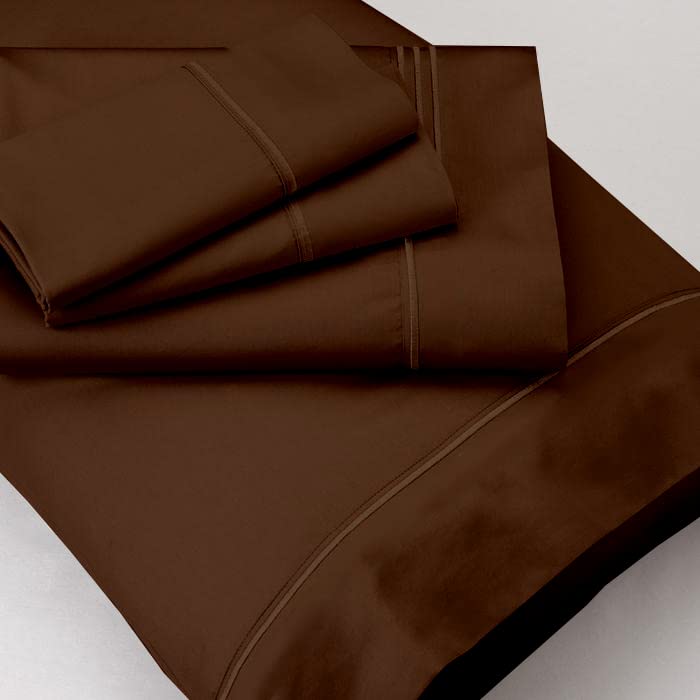 Premium Ultra-Soft Microfiber Twin XL Sheet Set - Deep Pocket College Dorm Bedding - Double Brushed Extra Long Sheets for Comfortable Sleep (Twin XL, Chocolate) - Perfect for Dorms, Guest Rooms & Small Spaces