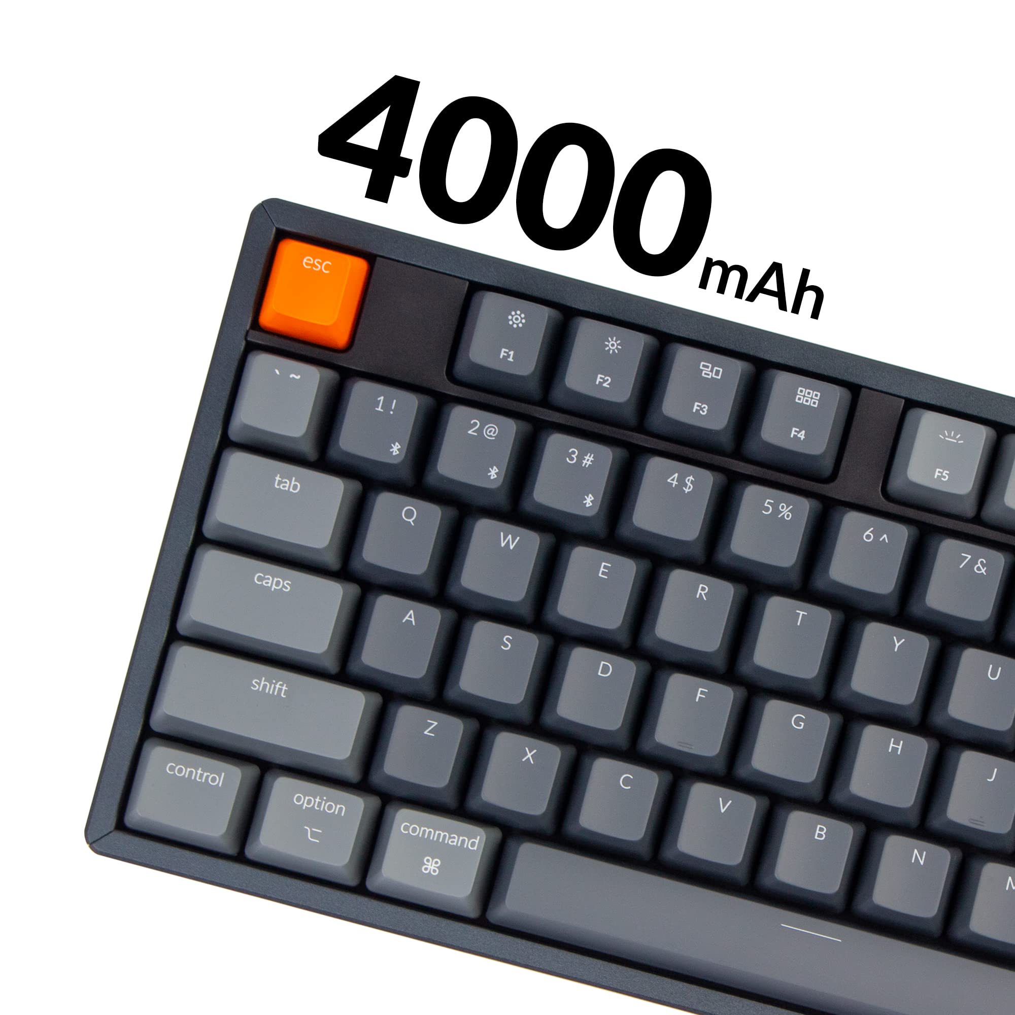Keychron K10 Full Size 104-Key Bluetooth Wireless & USB Wired Mechanical Keyboard for Mac/Windows - Gateron G Pro Red Switches, RGB Backlight, Aluminum Frame - Perfect for Gaming, Coding & Office Work