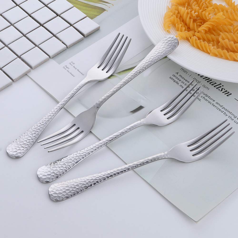 12-Piece Stainless Steel Dinner Forks Set - 8-Inch for Home, Hotel & Restaurant Use