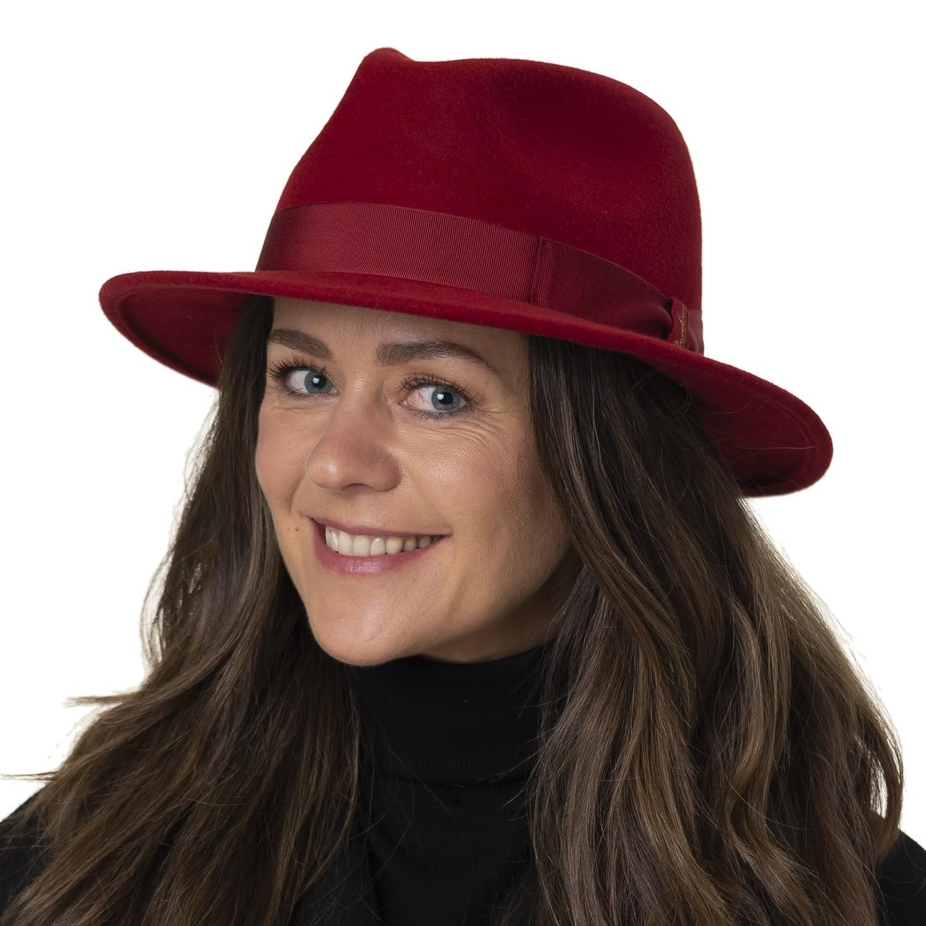 Borsalino Fur Felt Fedora Hat for Men - Elegant Winter Style