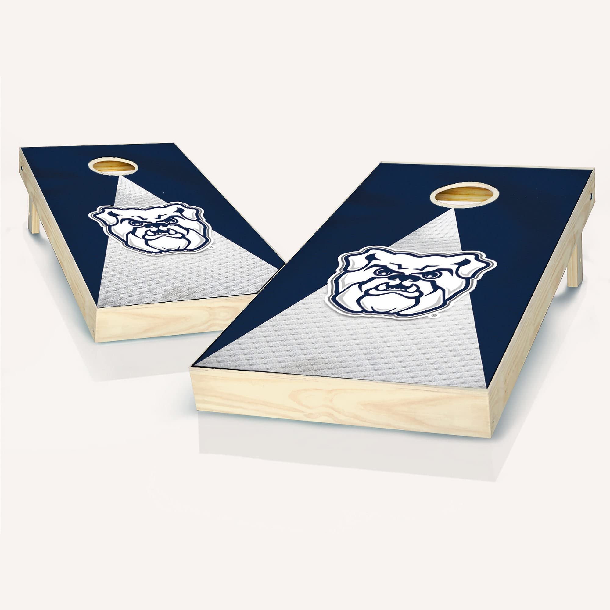 Premium Butler Jersey Cornhole Game Set - 2 Wooden Boards & 8 Bean Bags for Outdoor Lawn Games, Tailgating, Backyard Parties, and BBQ Events
