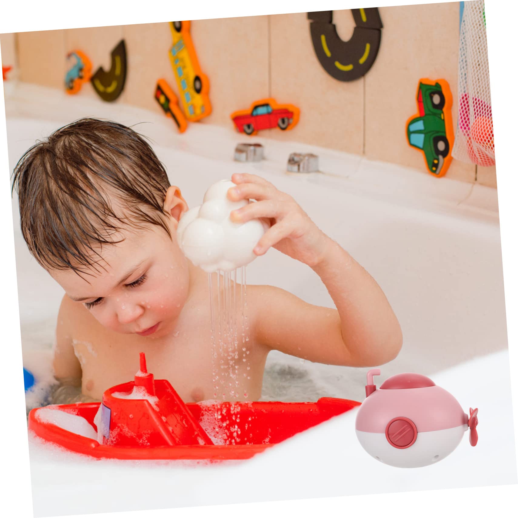 UPKOCH 4 Pack Wind Up Bath Toys for Kids - Fun Swimming Floating Bathtub Toys for Toddlers & Babies - Safe ABS Plastic Bath Time Play Set (Perfect for Pool Parties, Baby Showers & Sensory Play)