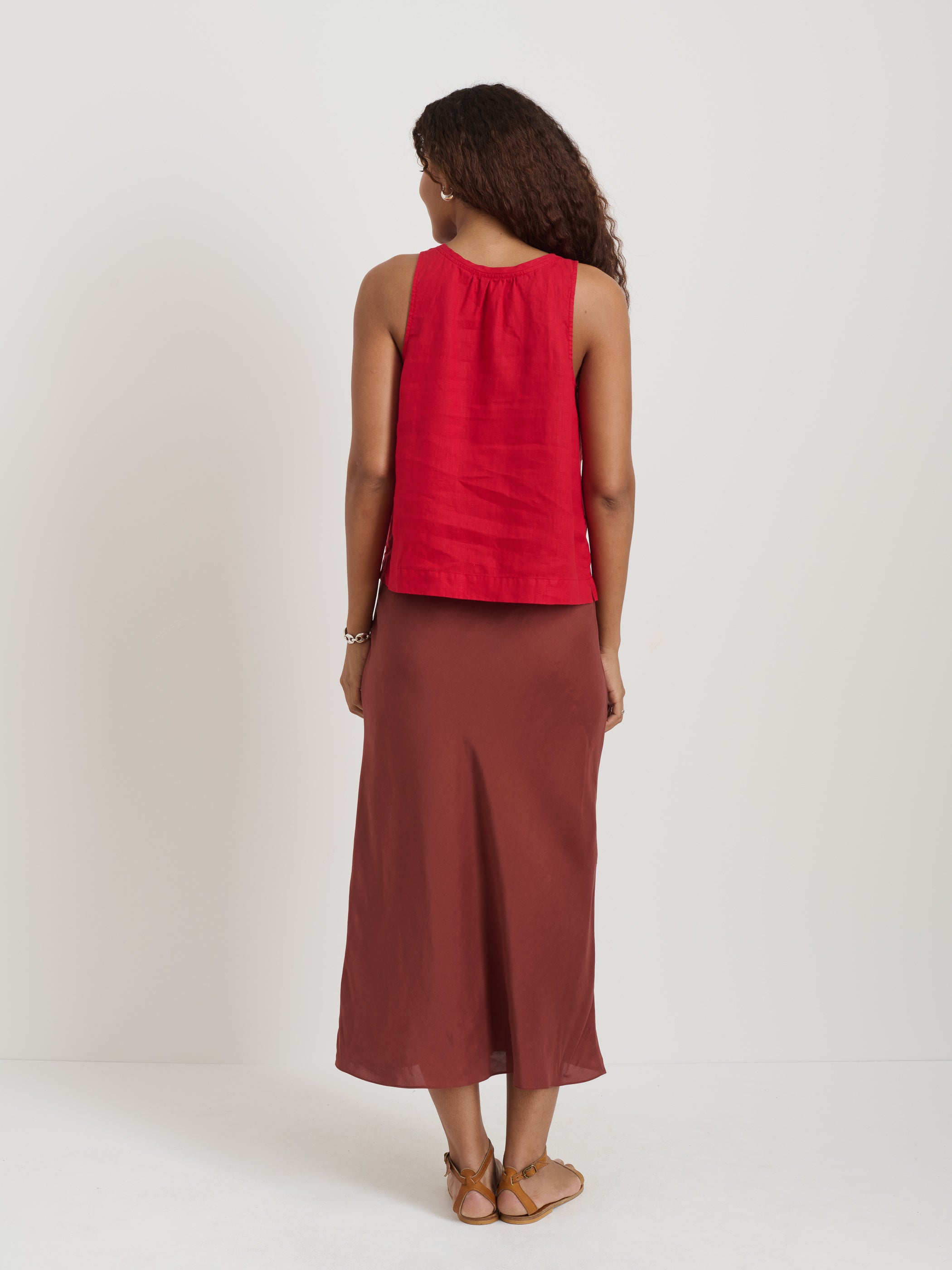 Lilly Slip Skirt in Washed Silk - Elegant Women's Silk Skirt for Work, Party & Special Occasions | Comfortable & Breathable Summer Skirt