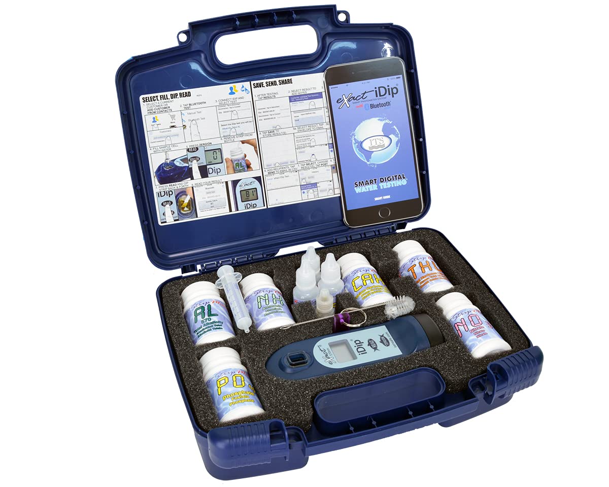 **Industrial Test Systems ITS Exact iDip 570 Bluetooth Waterproof Water Test Kit for Marine Aquarium, Coral & Aquaculture | 7-Parameter Water Quality Testing | Ideal for Saltwater Tanks, Reef Keeping & Fish Farms**