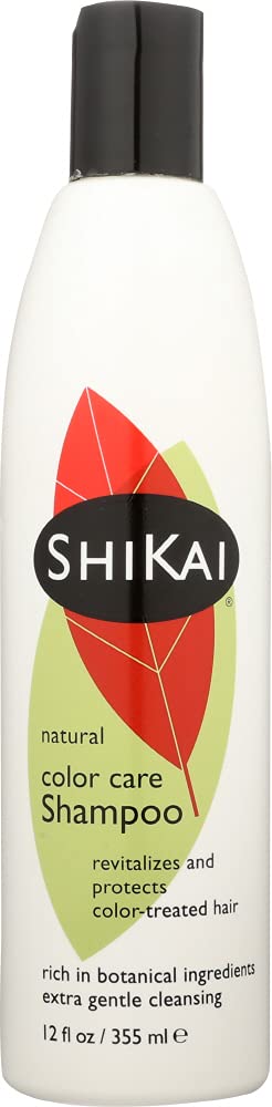 Shikai Natural Color Care Shampoo - 2 Pack (12 Fl Oz Each) for Vibrant, Healthy Hair - Perfect for Color-Treated & Dry Hair at Home or Salon Use