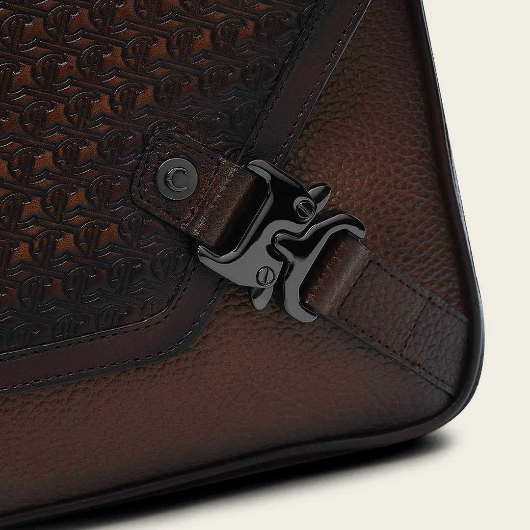 BOC30RS Genuine Cowhide Crossbody Messenger Bag for Men & Women - Stylish Casual Fashion Honey Brown Leather Shoulder Bag - Perfect for Work, Travel & Everyday Use