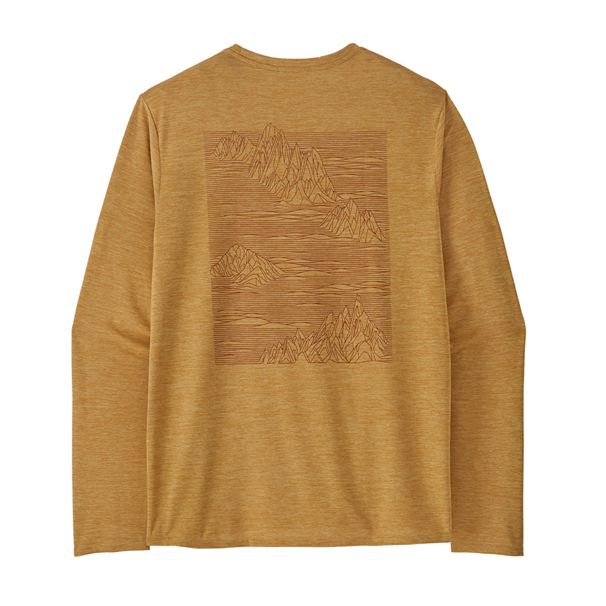 Men's Long Sleeve Capilene Cool Daily Graphic T-Shirt - Moisture Wicking & Breathable for Hiking, Travel & Outdoor Activities