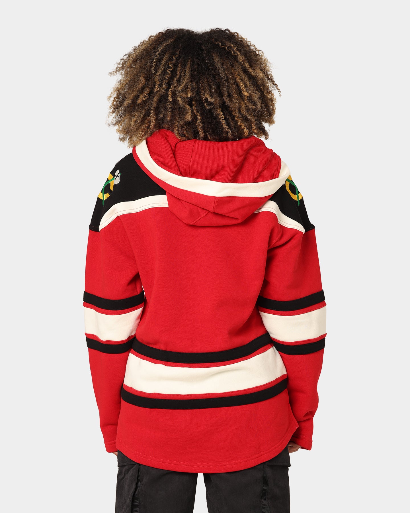 47 Brand Chicago Blackhawks Superior Lacer Hoodie - Red NHL Hockey Pullover Sweatshirt for Men & Women - Perfect for Game Day & Casual Wear