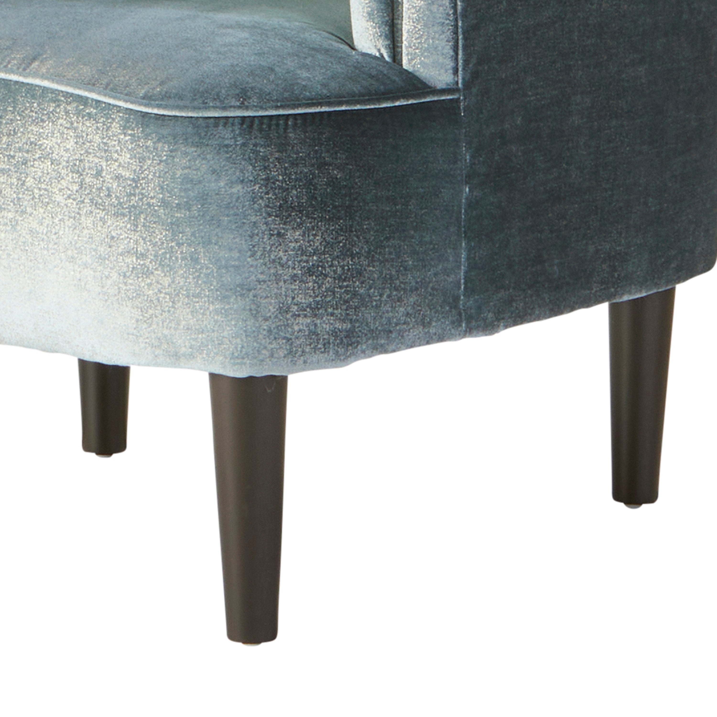 Roundhill Furniture Nari Modern Pillow Back Fabric Sofa with Nailhead Trim - Living Room Couch in Moondance Mist - Perfect for Contemporary Home & Apartment Decor