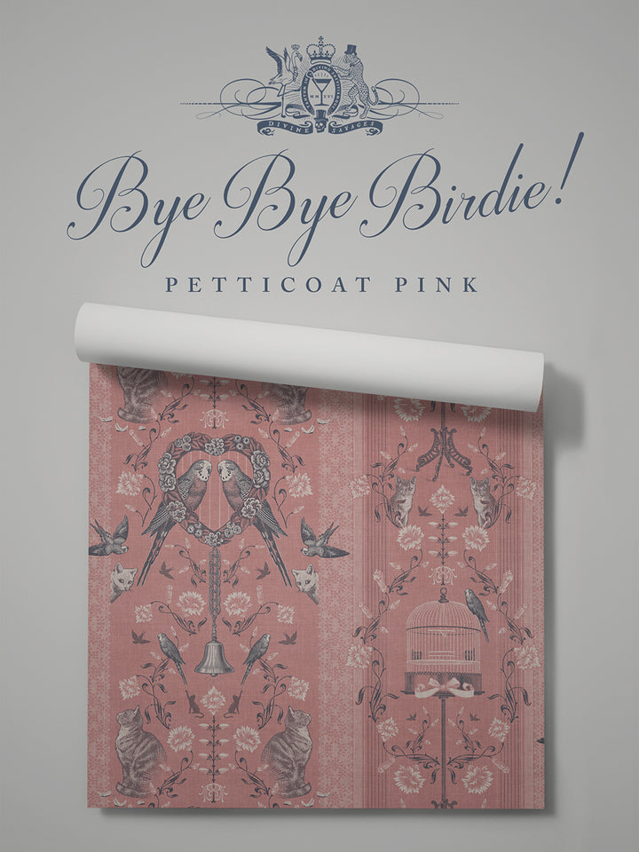 Bye Bye Birdie! Peel and Stick Wallpaper Sample - Self-Adhesive Removable Wallpaper for Bedroom, Nursery, Living Room Decor