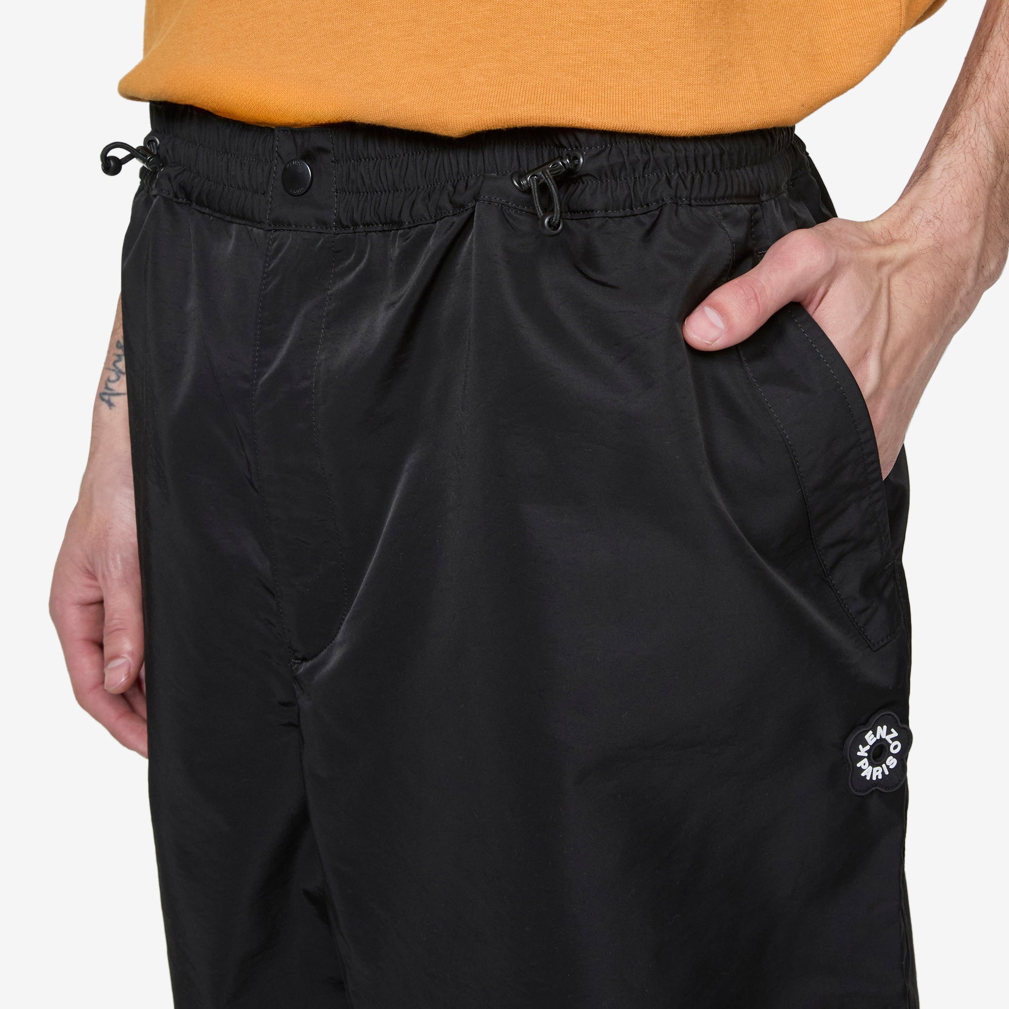 Boke Flower 2.0 Black Embroidered Athletic Shorts for Men - Perfect for Running, Gym Workouts & Casual Wear