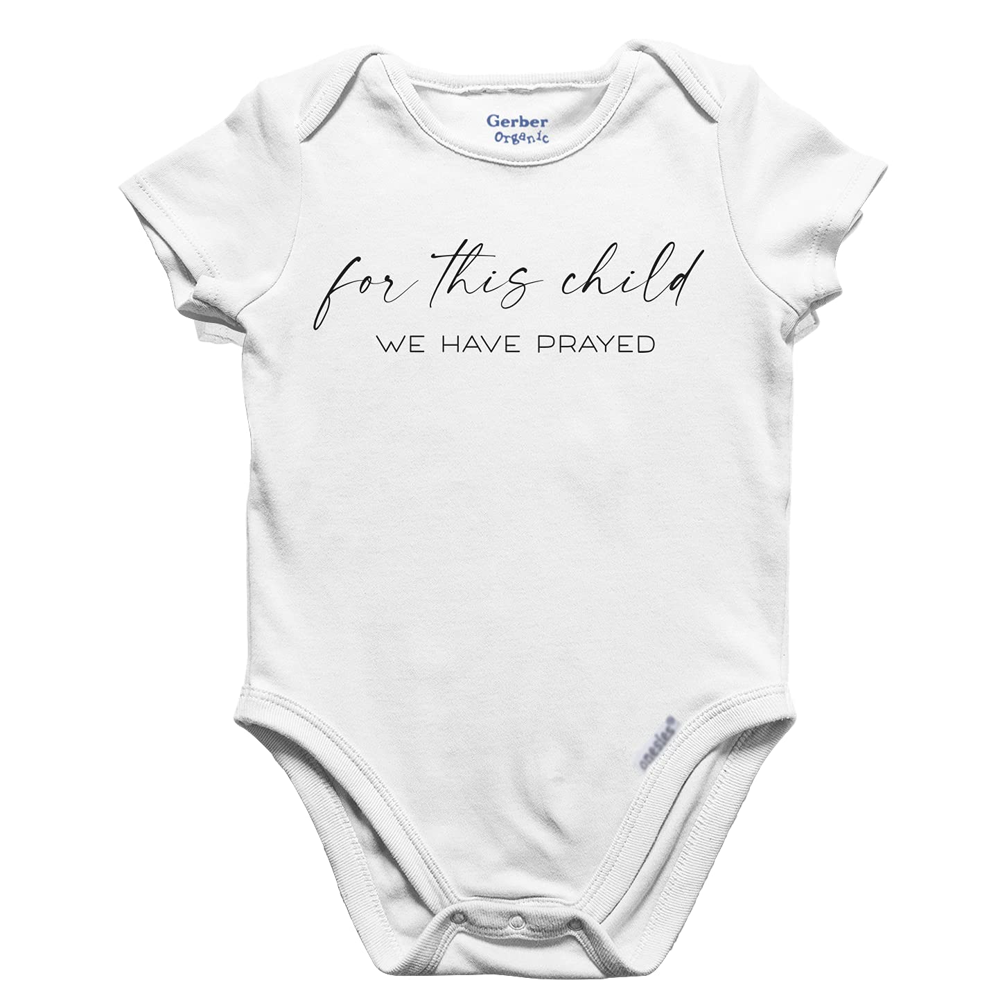 IVF Baby Romper - Religious Unisex Organic Cotton Bodysuit for Newborns - Perfect for Baptism, Church & Special Occasions