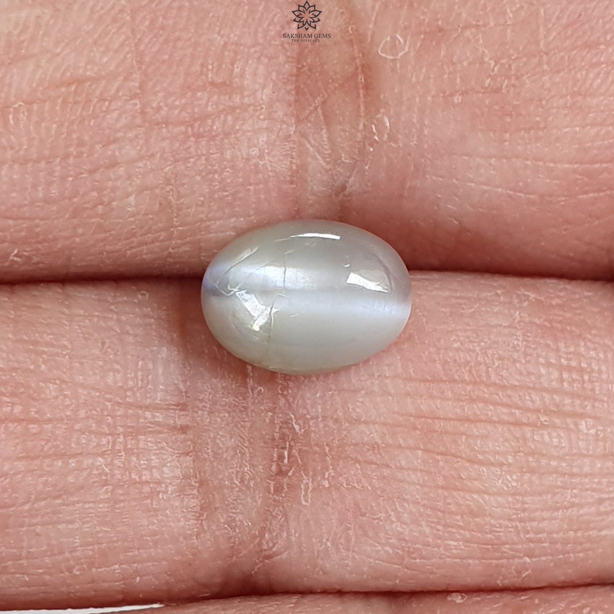 Natural Untreated Chrysoberyl Cat's Eye Gemstone Cabochon - Oval Shape for Jewelry Making (Rings, Pendants & Earrings) - Unheated Healing Stone for Energy Balance & Protection