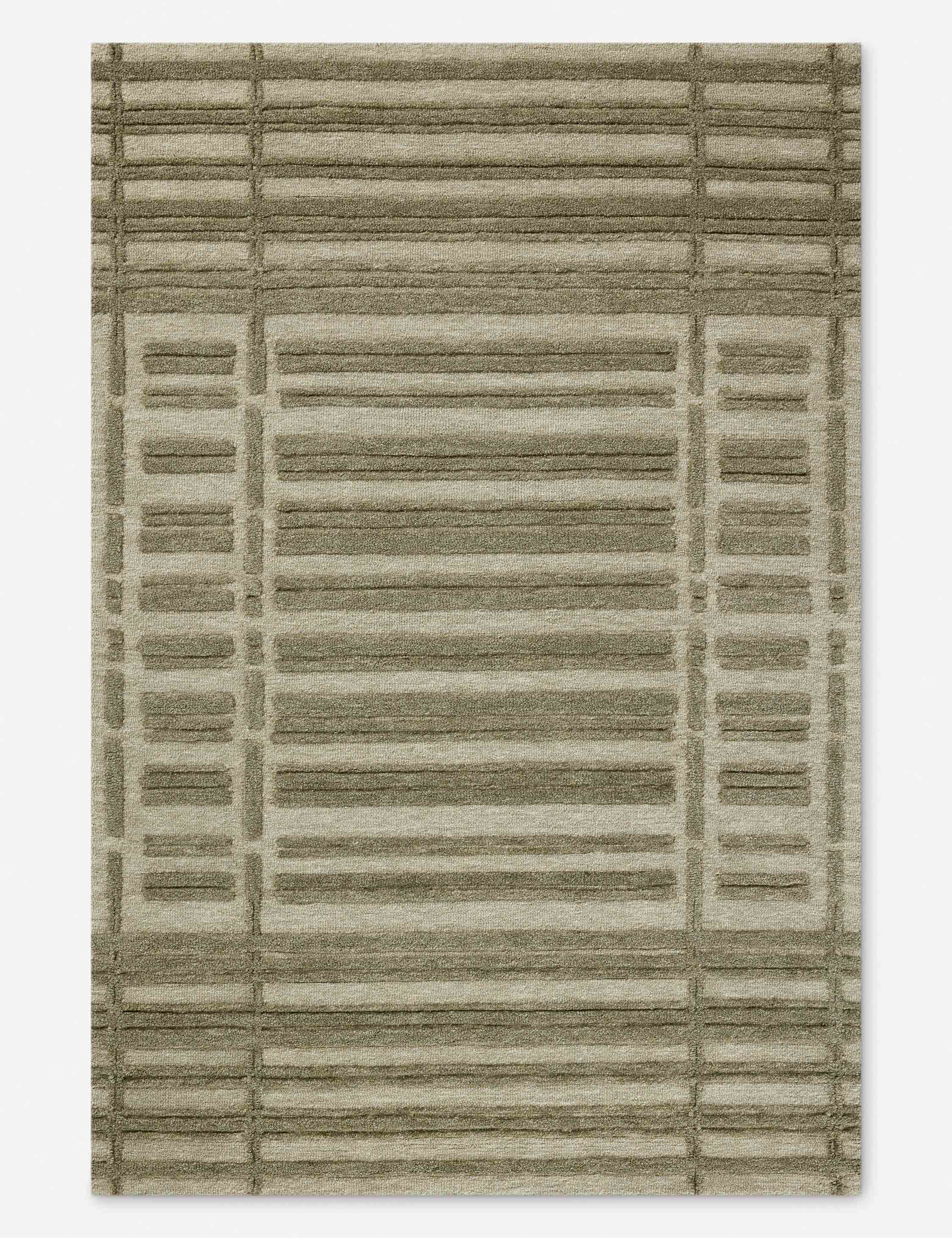 Bradley II Hand Tufted Wool Rug - Premium Quality 5'x8' Area Rug by Chris Loves Julia x Loloi | Soft & Durable for Living Room, Bedroom & Office Decor