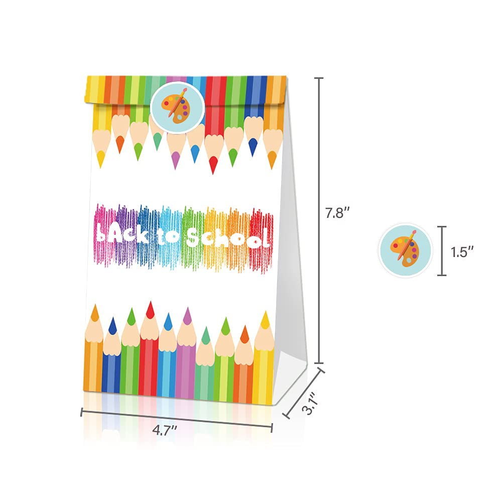 Custom Welcome Back to School Party Favor Bags - Bulk Classroom Supplies for First Day Celebrations, Teacher Gifts & Student Treats