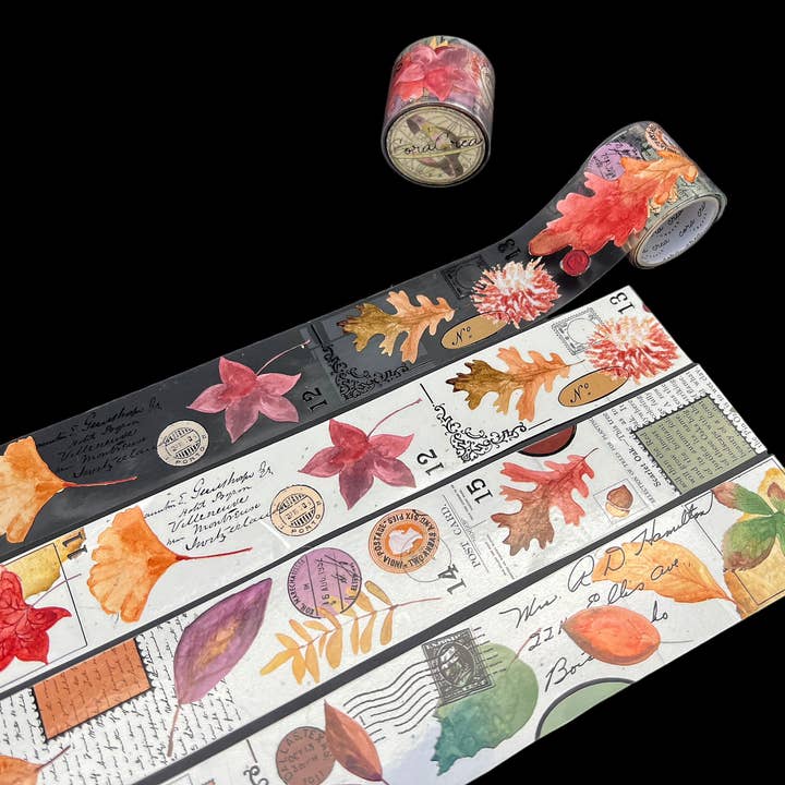 Premium Clear Transparent Tape for Autumn Crafts, DIY Projects, and Gift Wrapping - Strong Adhesive, 1 Inch Wide, 50 Yards Long - Perfect for Scrapbooking, Office Use, and Seasonal Decorations