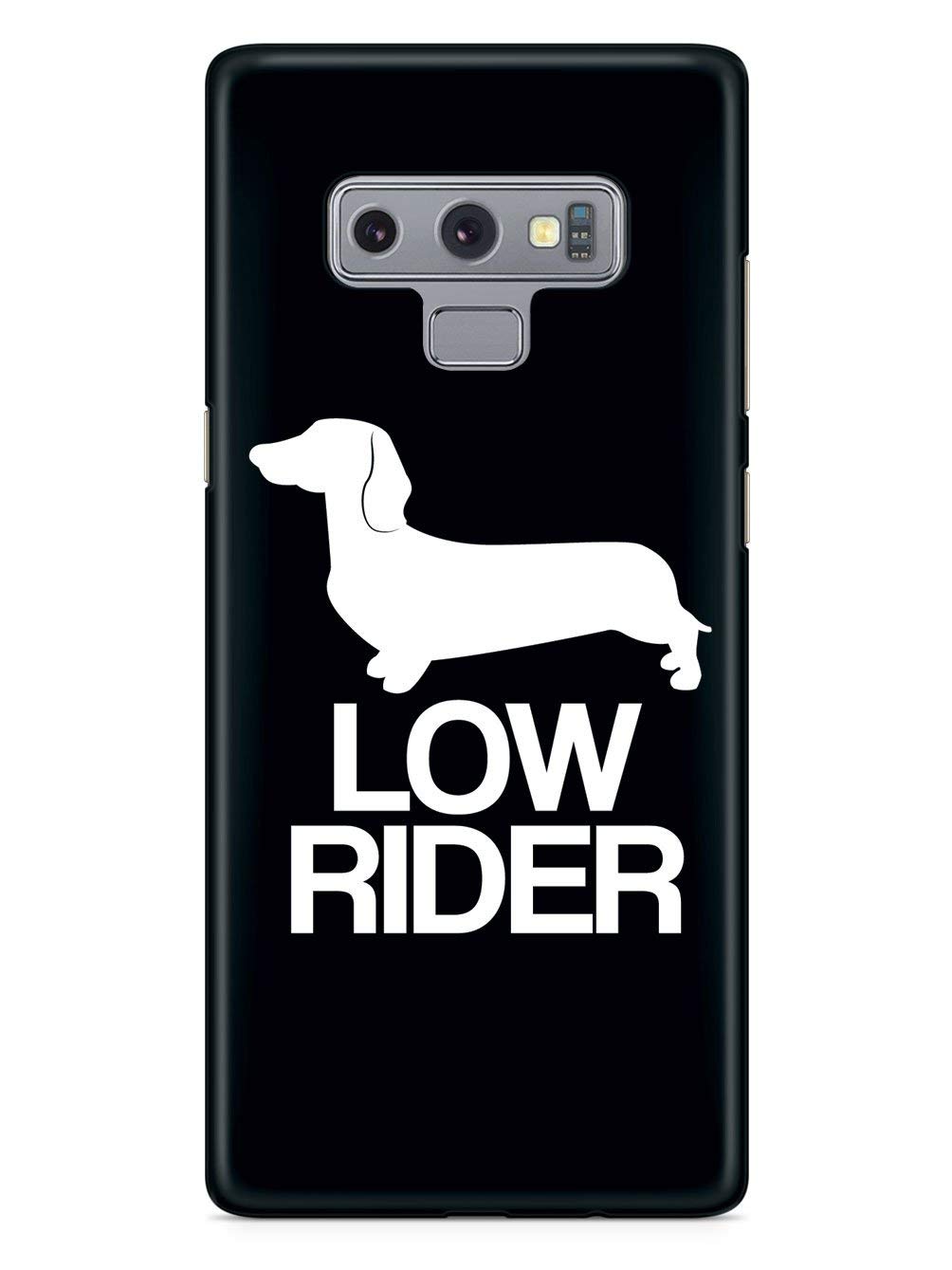 Durable 3D Textured Protective Phone Case for Samsung Galaxy Note 9 - Inspired Dachshund Low Rider Design - Shockproof & Slim Fit Cover - Perfect for Work, Travel & Everyday Use