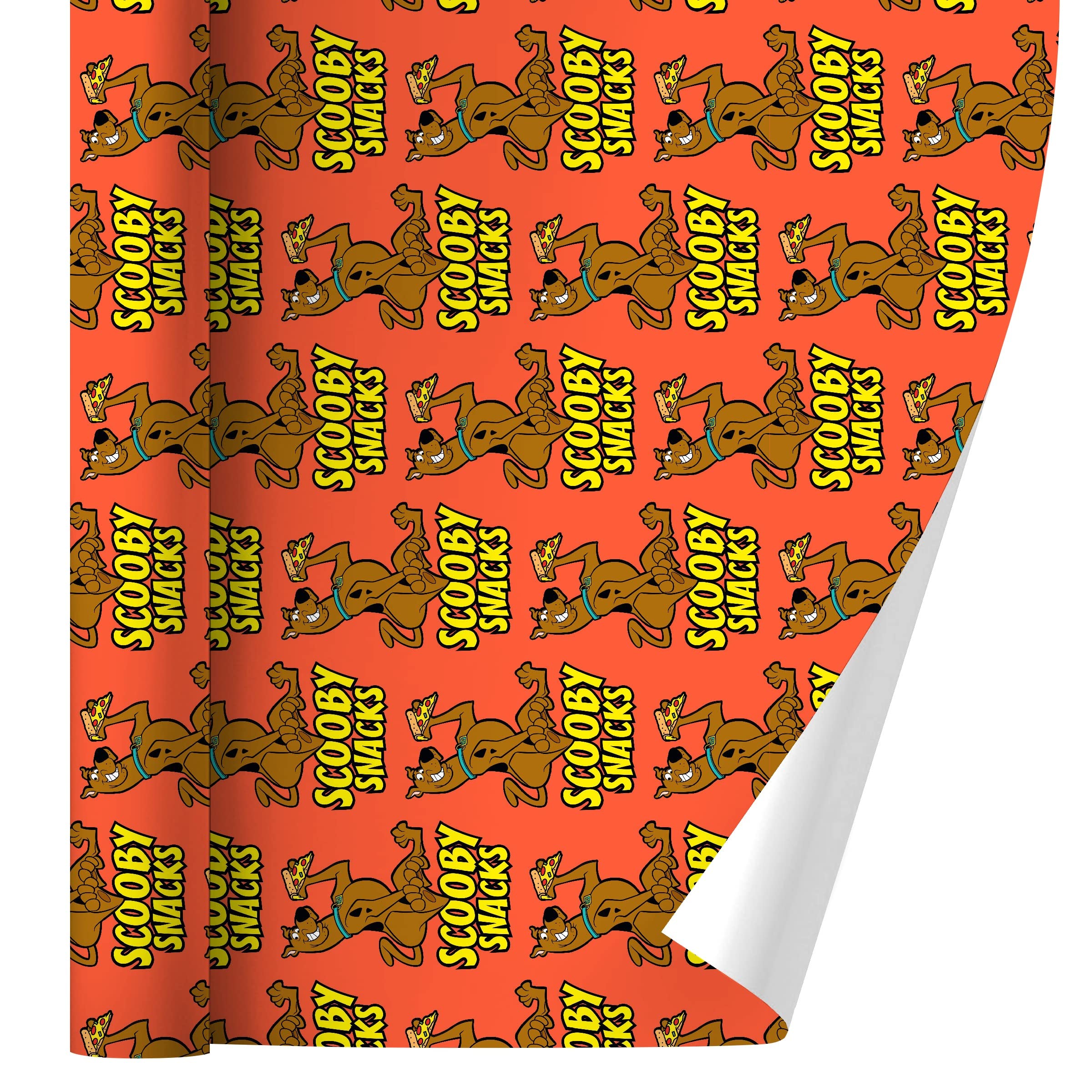 Scooby Snacks Gift Wrap Paper Rolls - Fun Cartoon Design for Birthday, Christmas & Party Gifts - Perfect for Dog Lovers & Scooby-Doo Fans