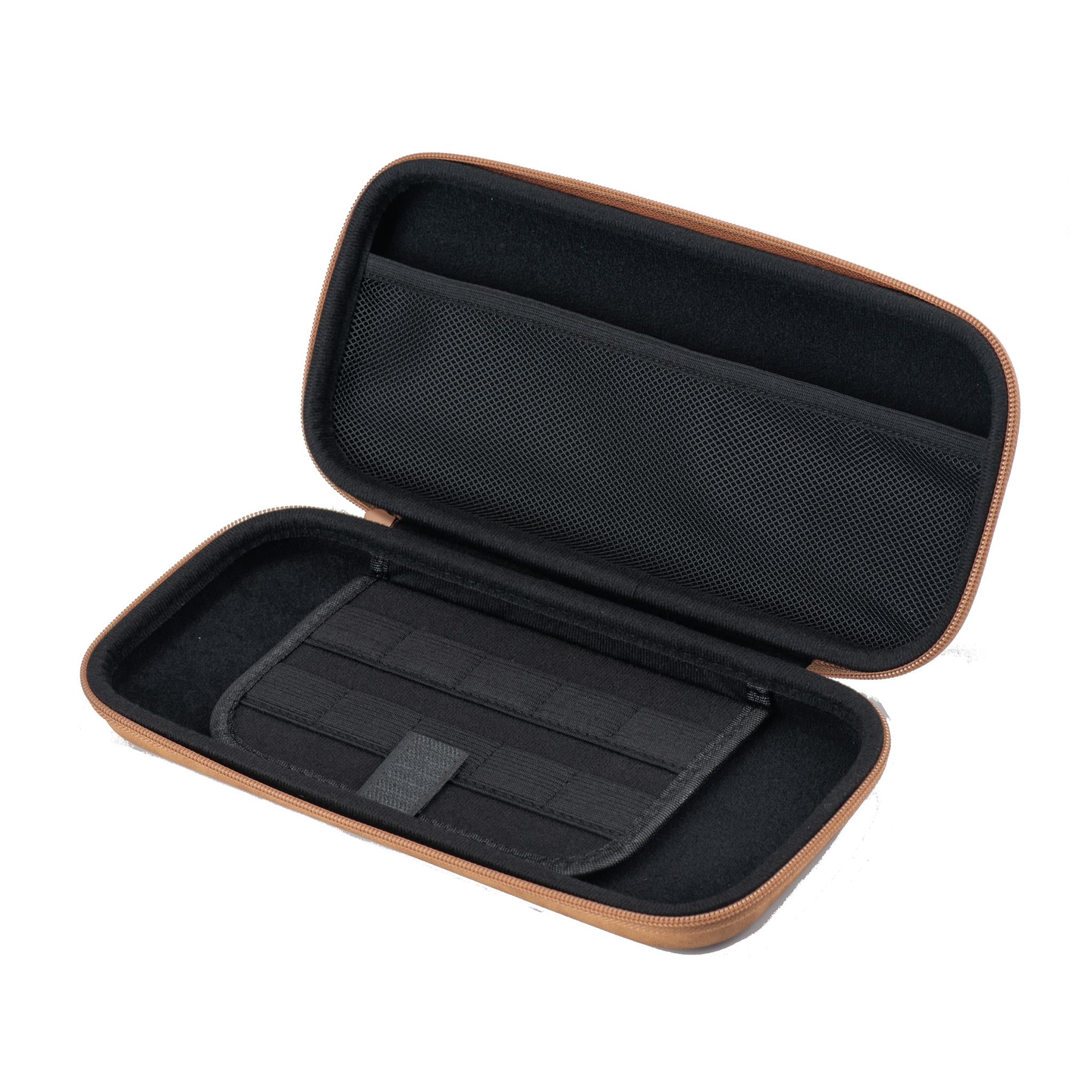 Durable PVC Brown Leather Protective Case for Nintendo Switch 2™ - Shockproof Cover with Enhanced Grip for Gaming On-The-Go, Travel & Daily Use
