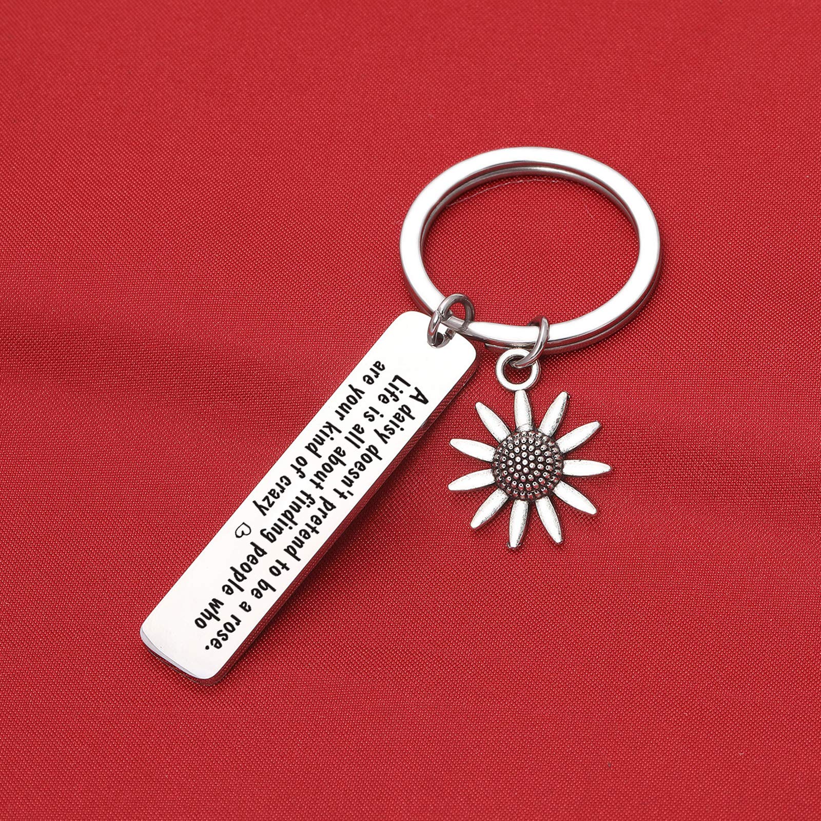 De&ai Best Friend Jewelry - BFF Keychain, Inspirational Friendship Keychain, Coworker & Cousin Gifts, Besties Jewelry for Birthday, My Tribe Gift for Everyday Carry